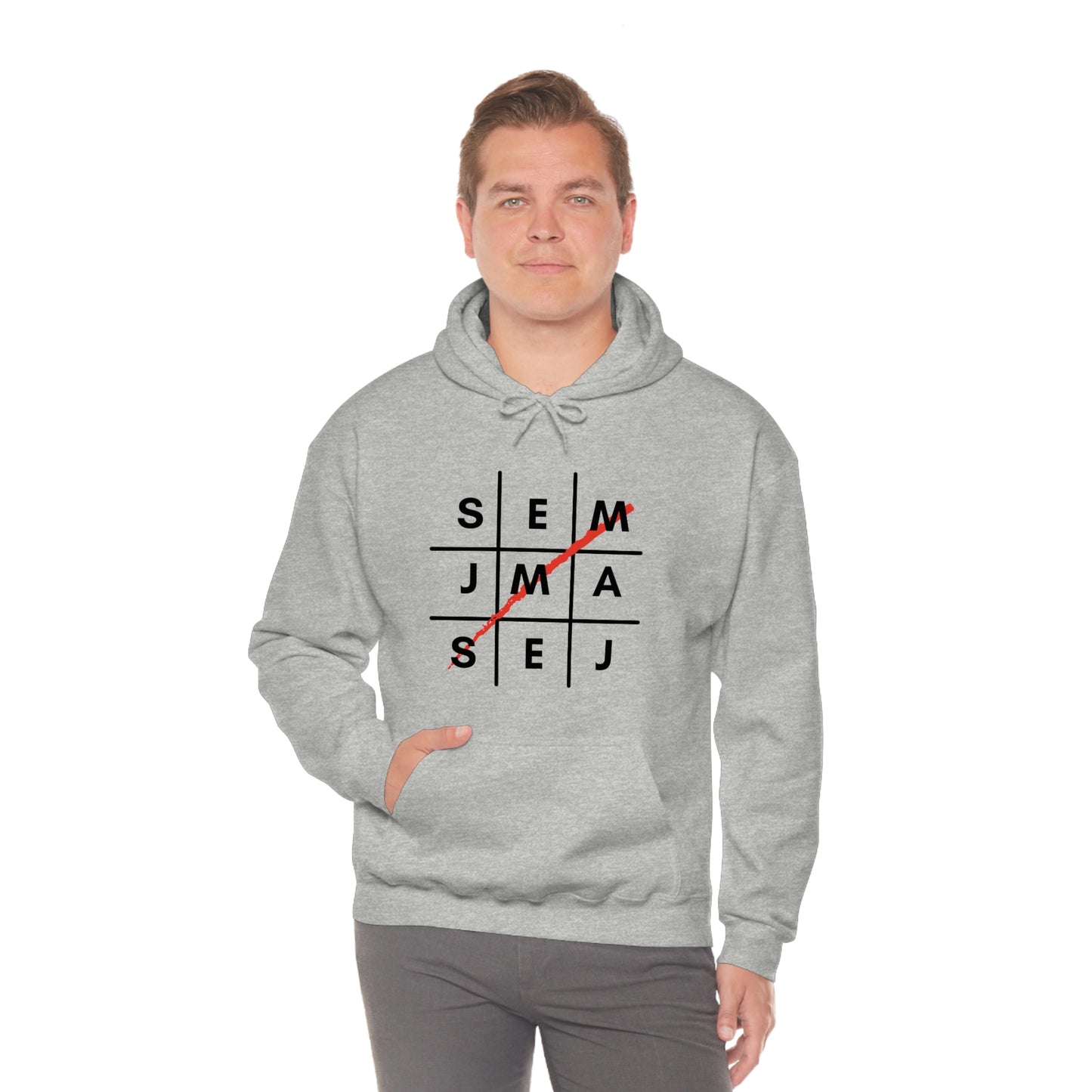 Semaj James Tic Tac Toe Unisex Heavy Blend™ Hooded Sweatshirt