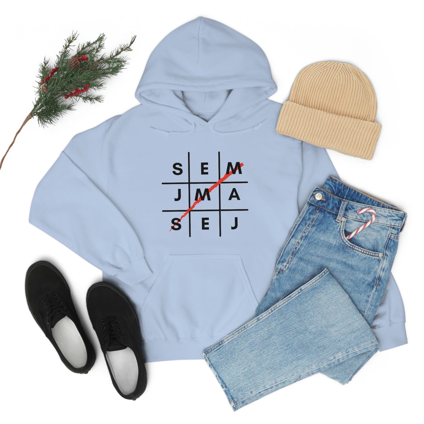 Semaj James Tic Tac Toe Unisex Heavy Blend™ Hooded Sweatshirt