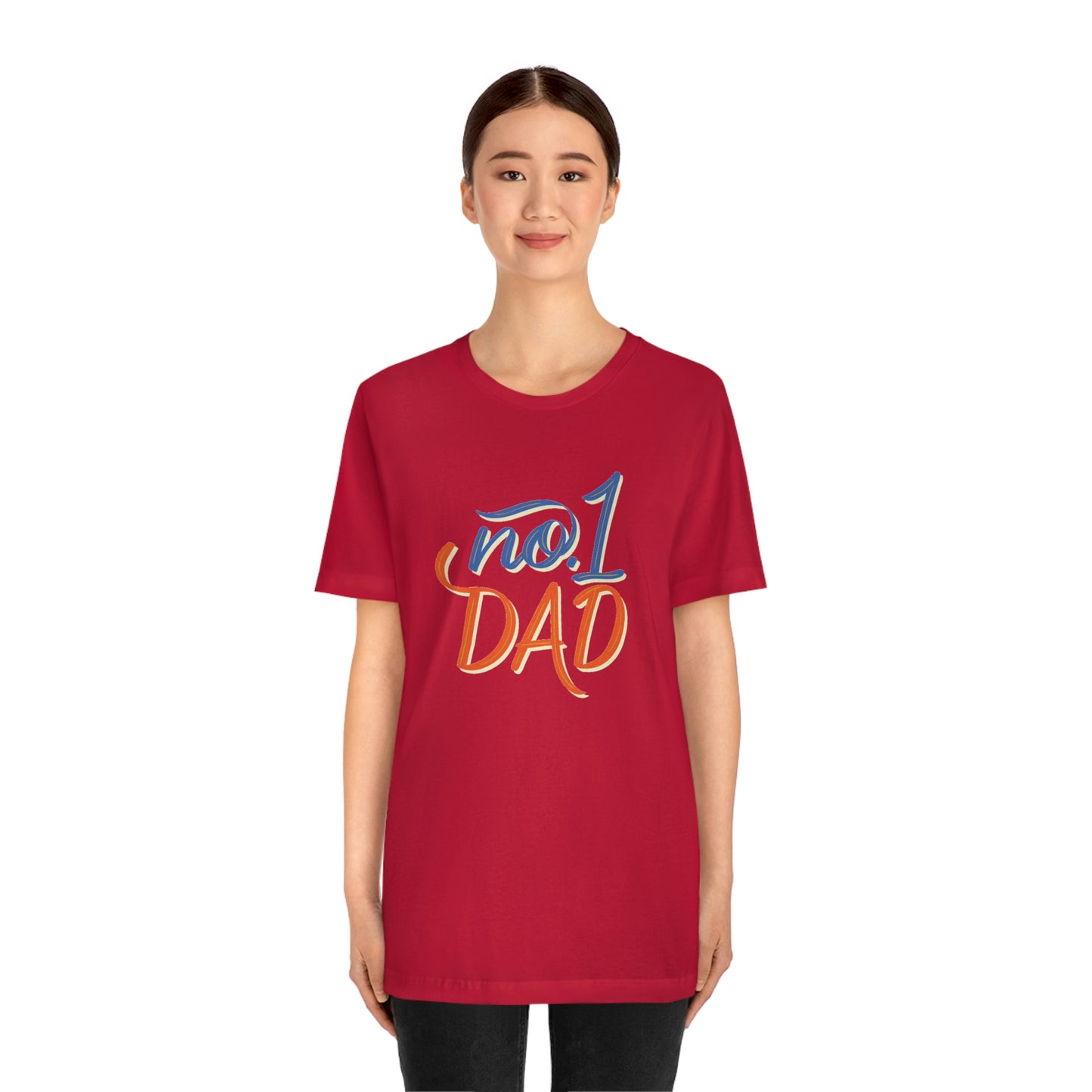 #1 Dad Unisex Jersey Short Sleeve Tee