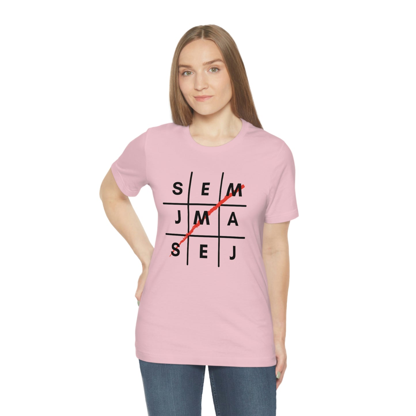 Semaj James Tic Tac Toe Unisex Jersey Short Sleeve Tee