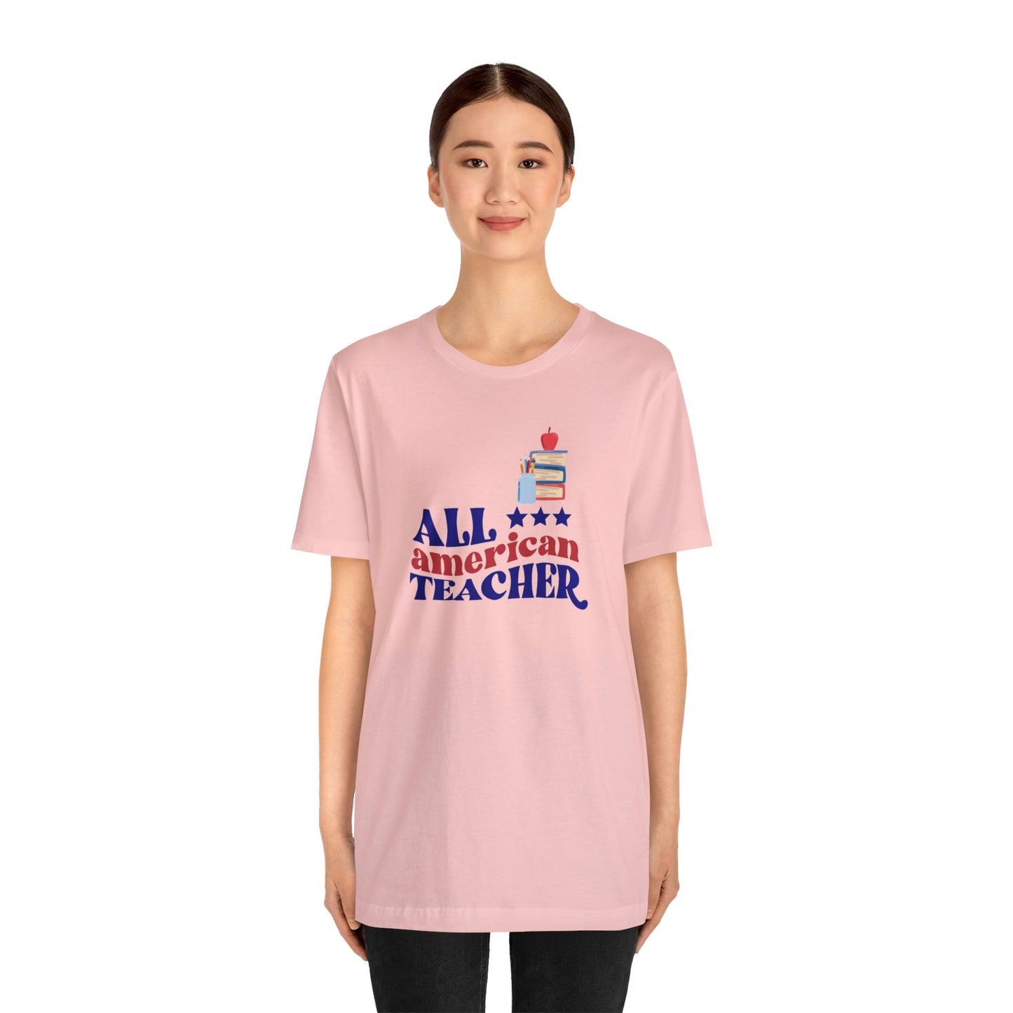 All American Teacher Unisex Jersey Short Sleeve Tee