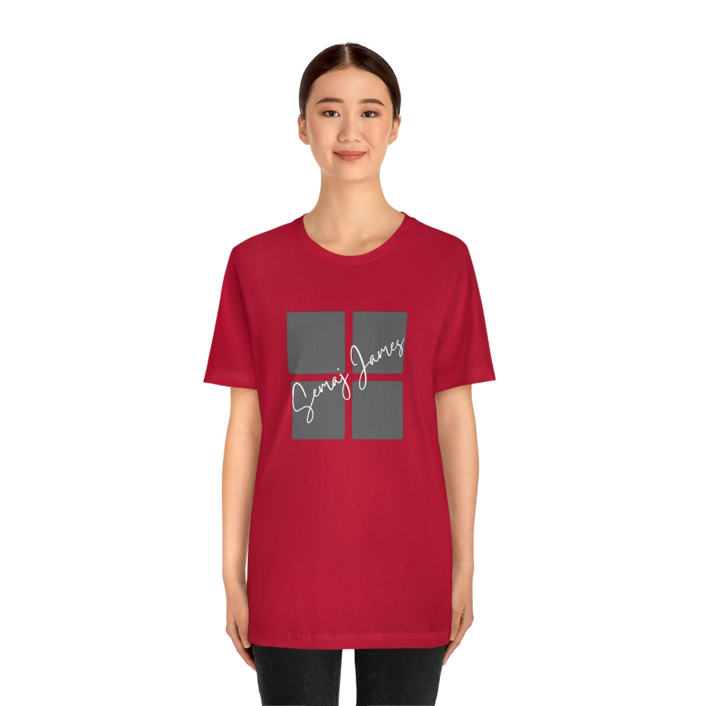 Broken Square Semaj James Unisex Short Sleeve Tee