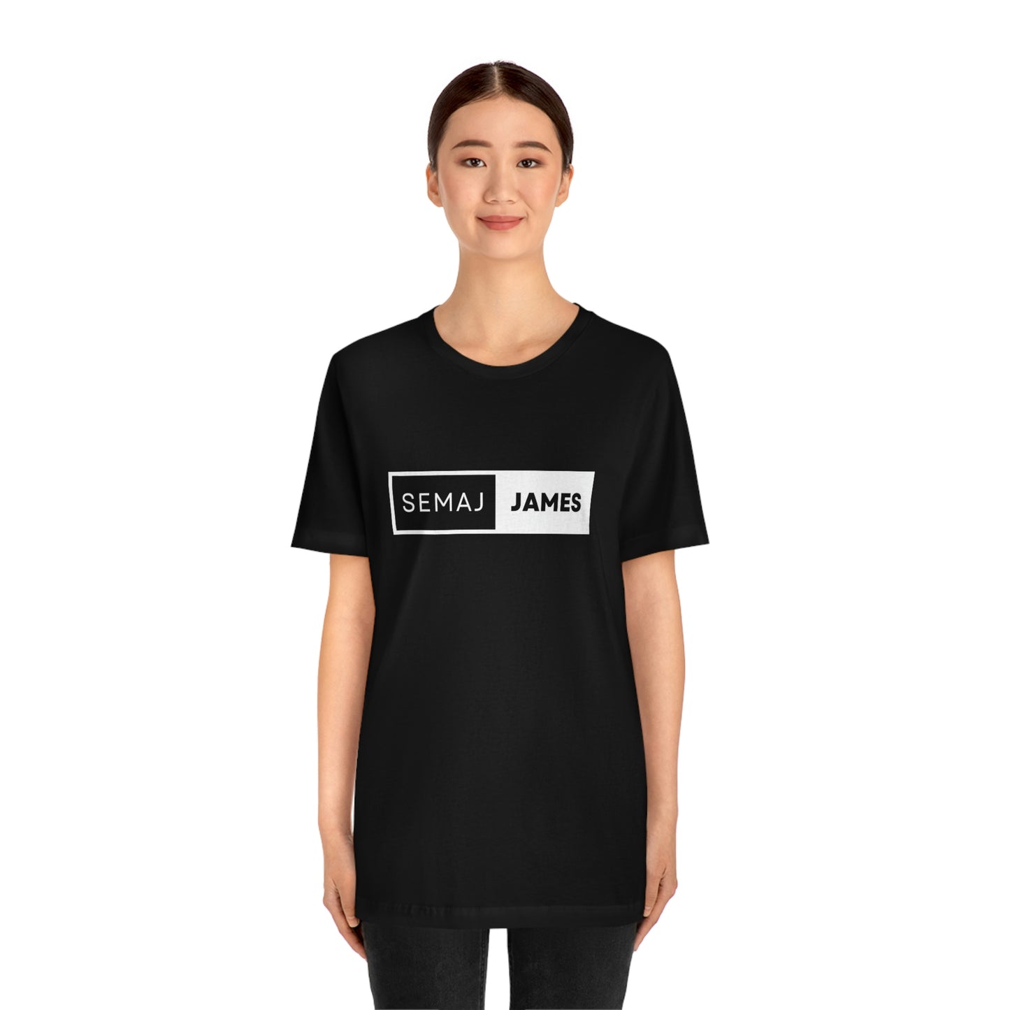 Semaj James BlacK & White Unisex Jersey Short Sleeve Tee