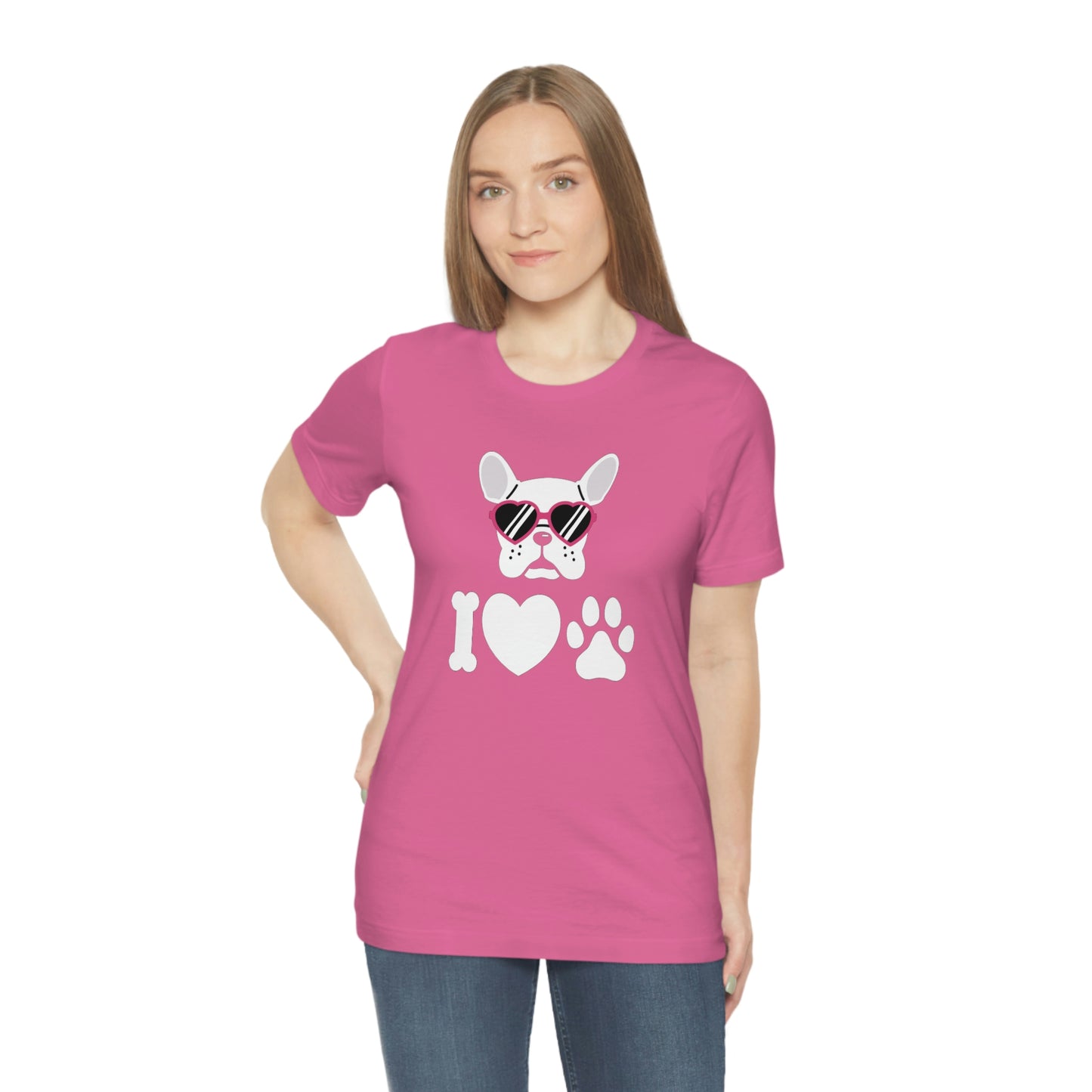 I Love Puppy Love Unisex Jersey Short Sleeve Tee