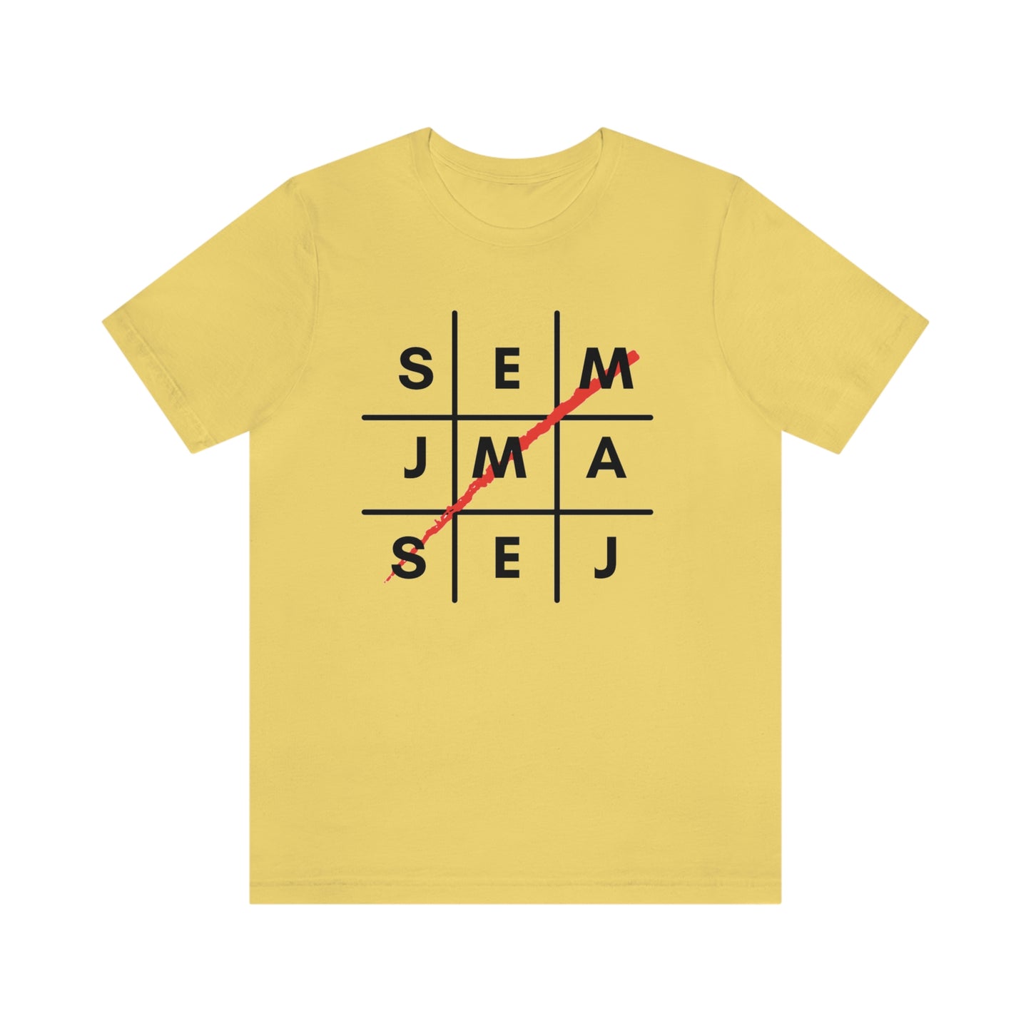 Semaj James Tic Tac Toe Unisex Jersey Short Sleeve Tee