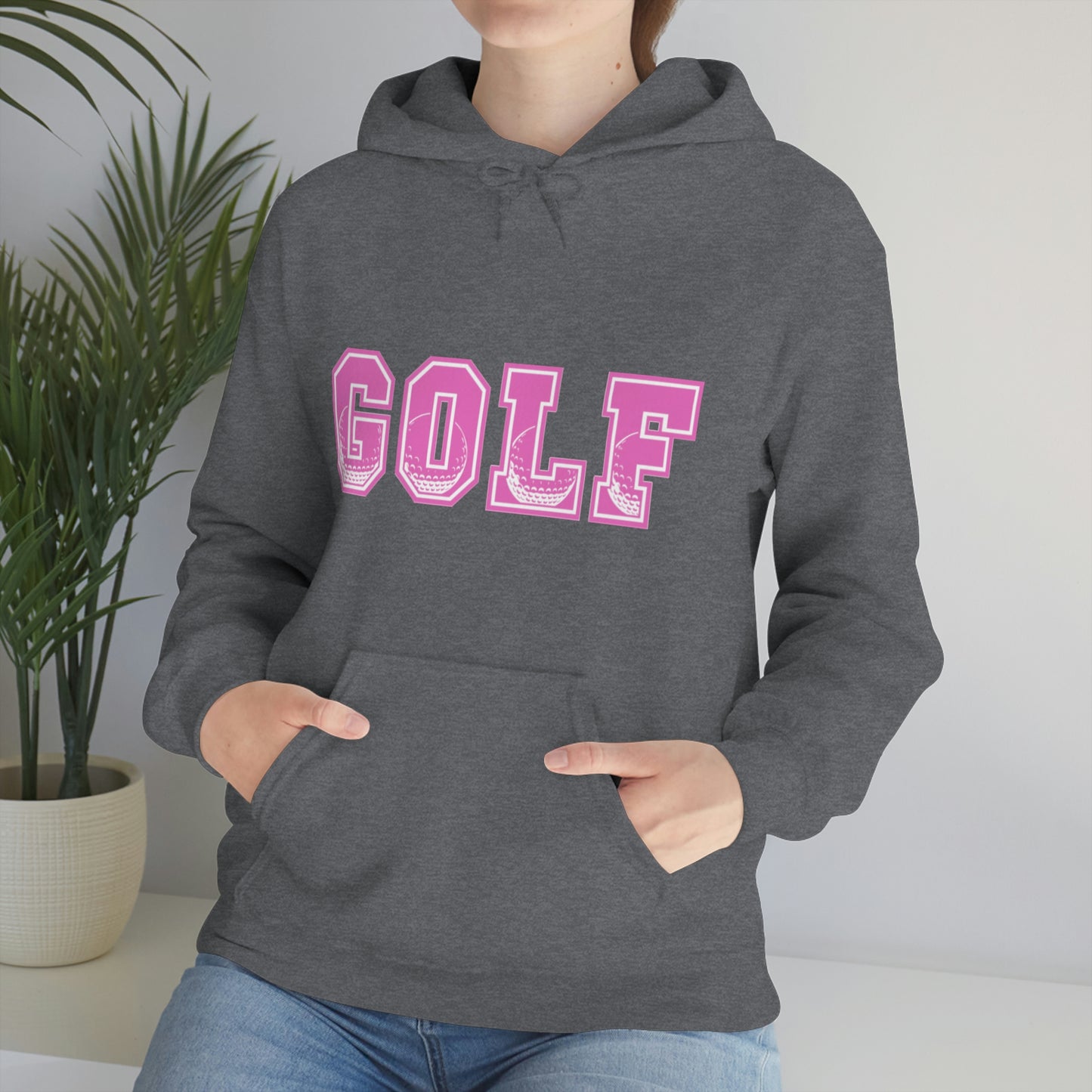 Golf Pink Unisex Heavy Blend™ Hooded Sweatshirt