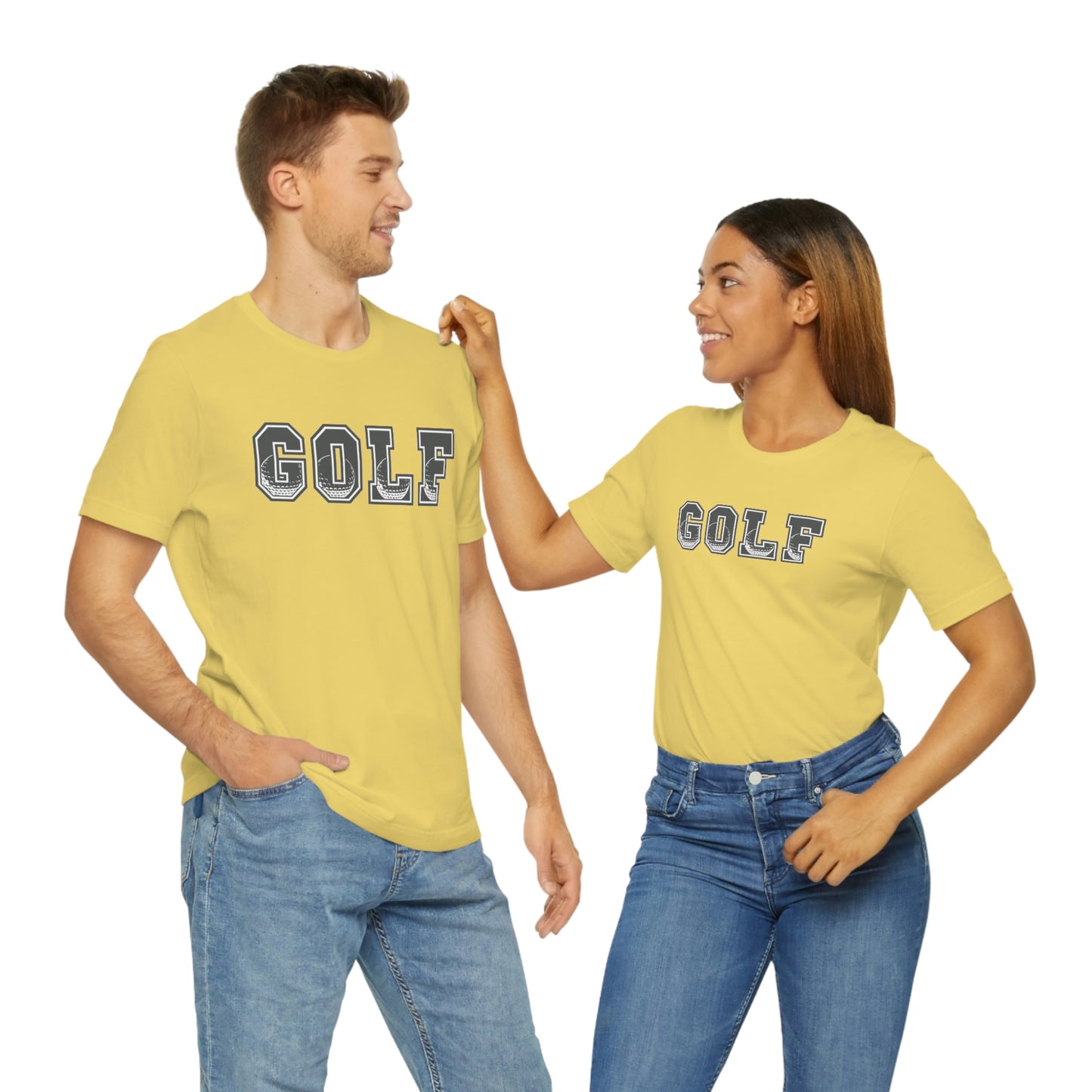 Golf Grey Unisex Jersey Short Sleeve Tee