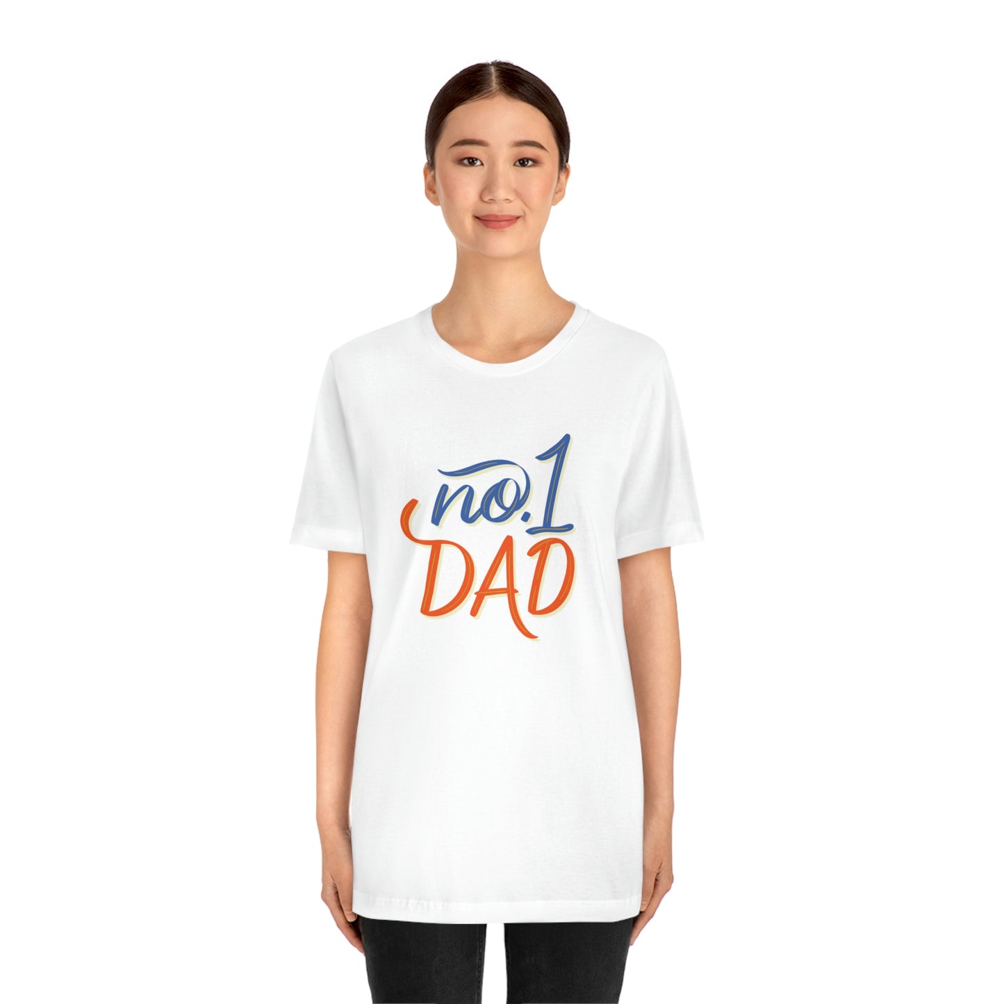 #1 Dad Unisex Jersey Short Sleeve Tee