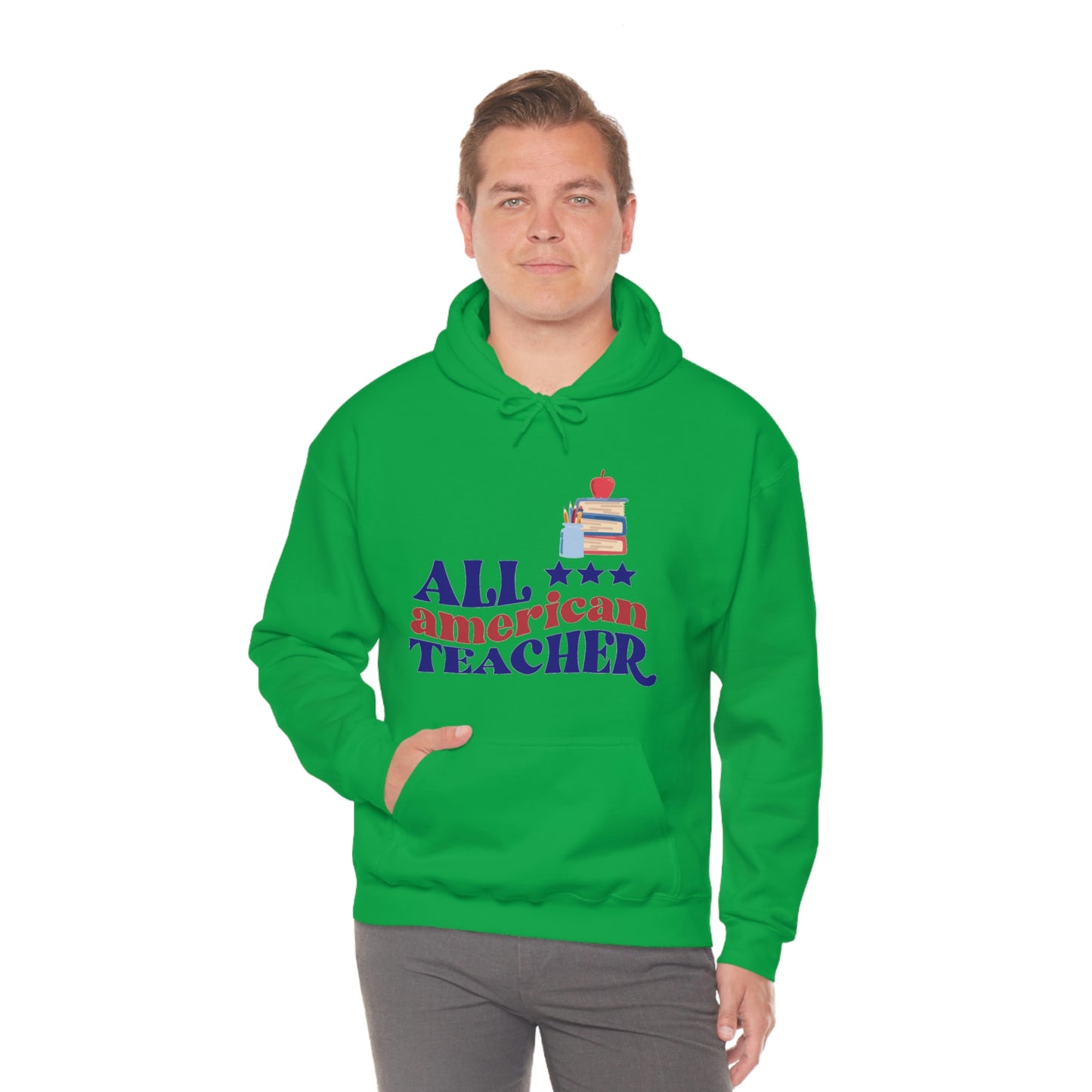 All American Teacher Unisex Heavy Blend™ Hooded Sweatshirt