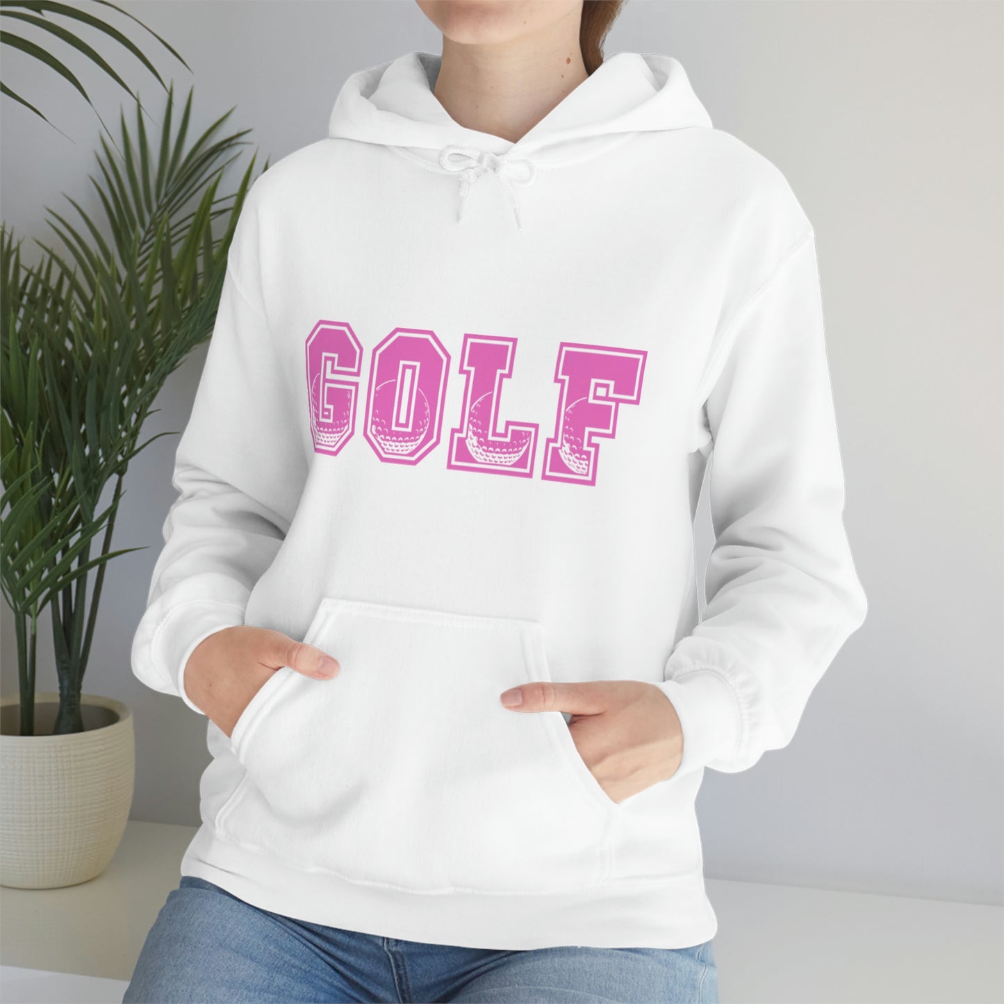 Golf Pink Unisex Heavy Blend™ Hooded Sweatshirt