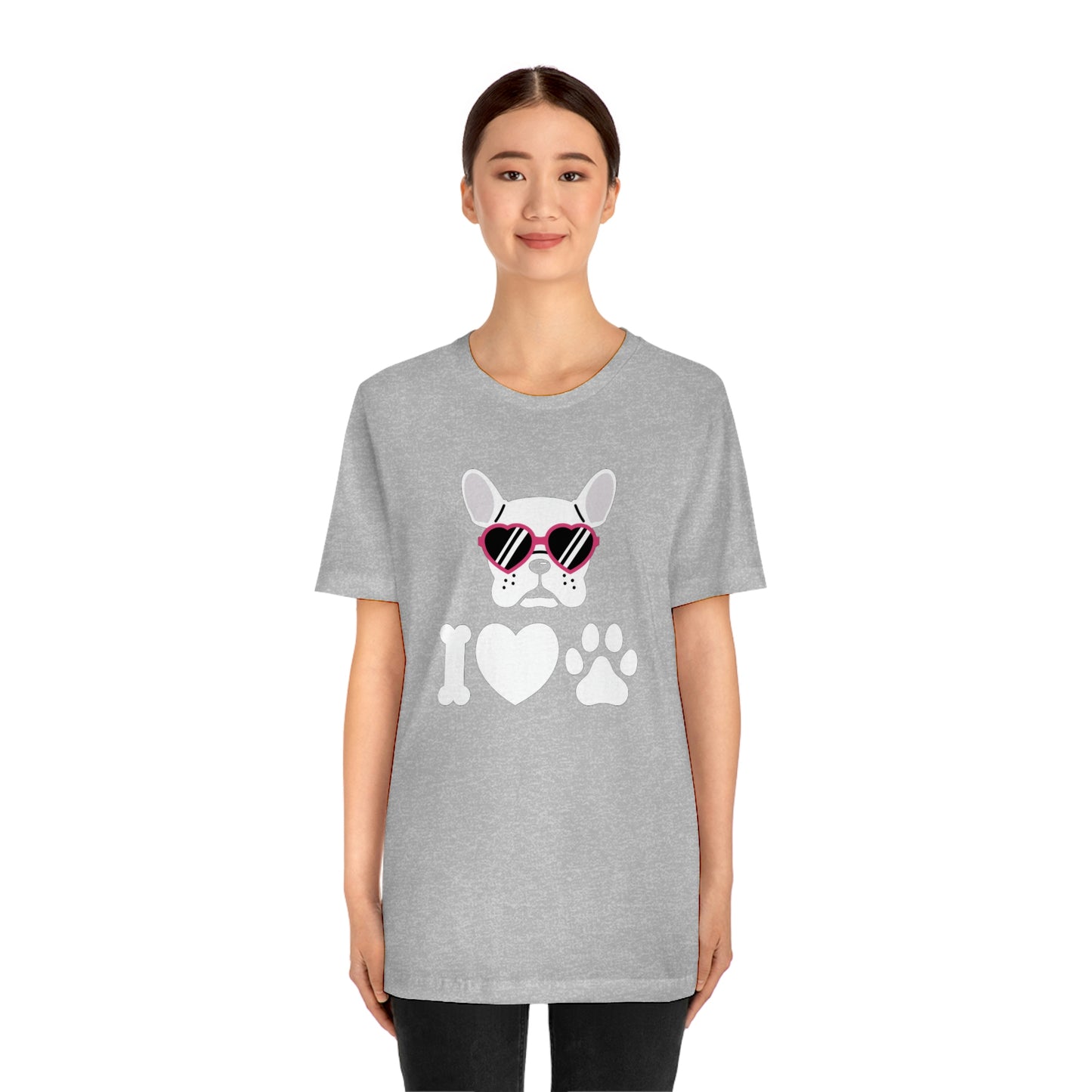 I Love Puppy Love Unisex Jersey Short Sleeve Tee