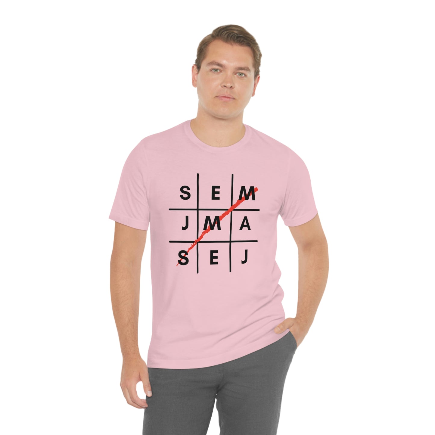 Semaj James Tic Tac Toe Unisex Jersey Short Sleeve Tee