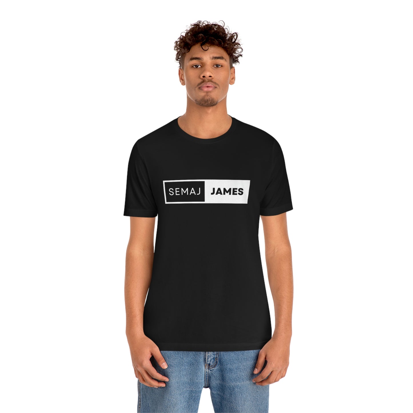 Semaj James BlacK & White Unisex Jersey Short Sleeve Tee