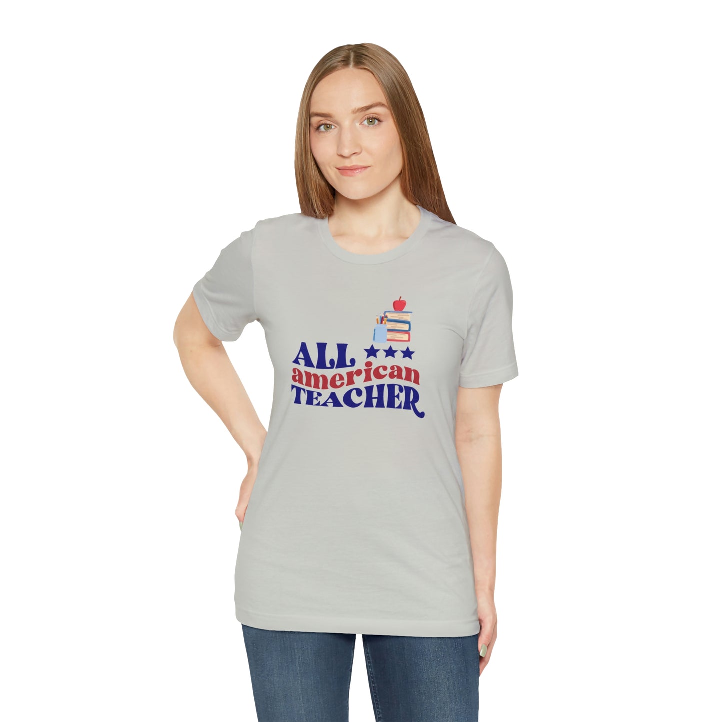 All American Teacher Unisex Jersey Short Sleeve Tee