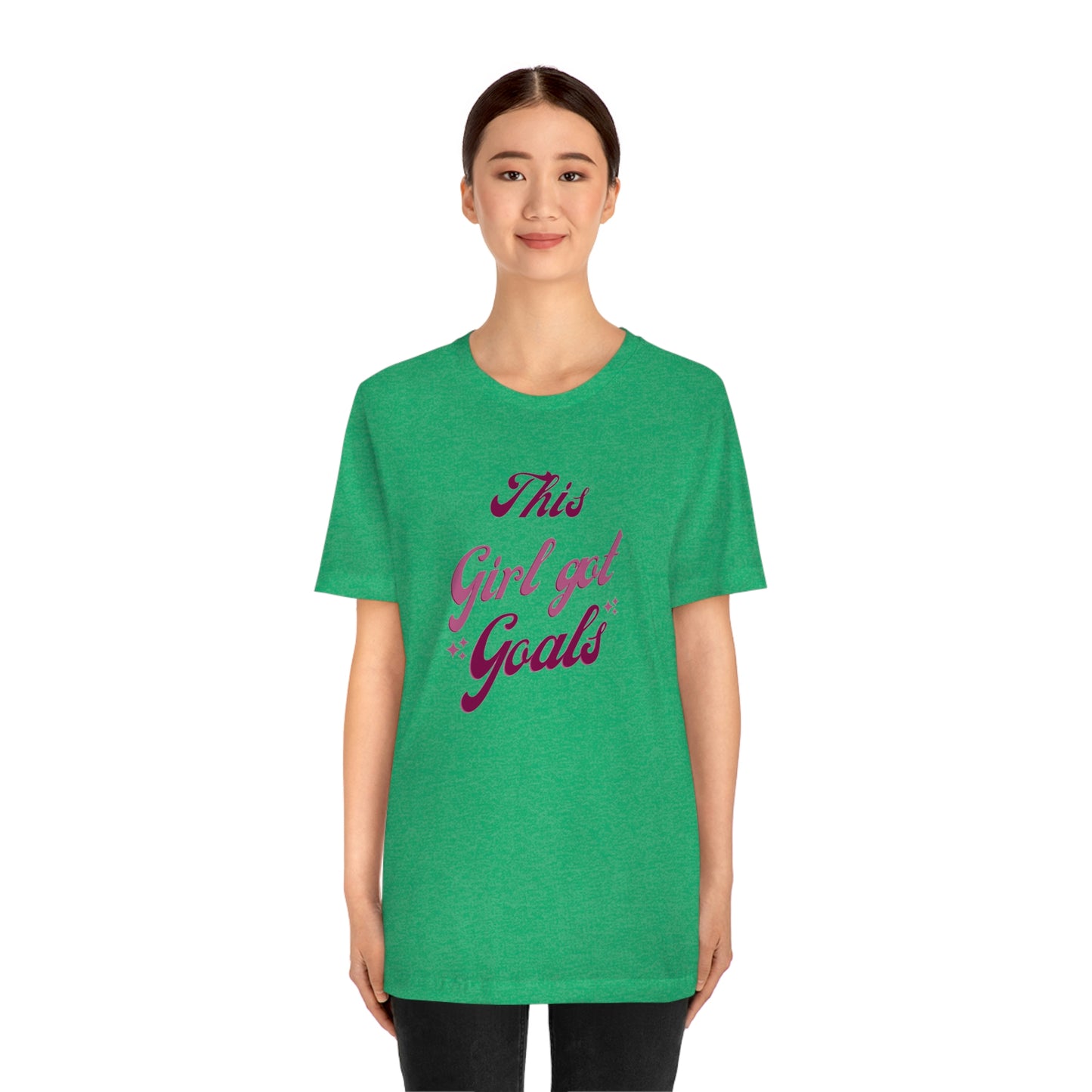 This Girl Got Goals Unisex Jersey Short Sleeve Tee