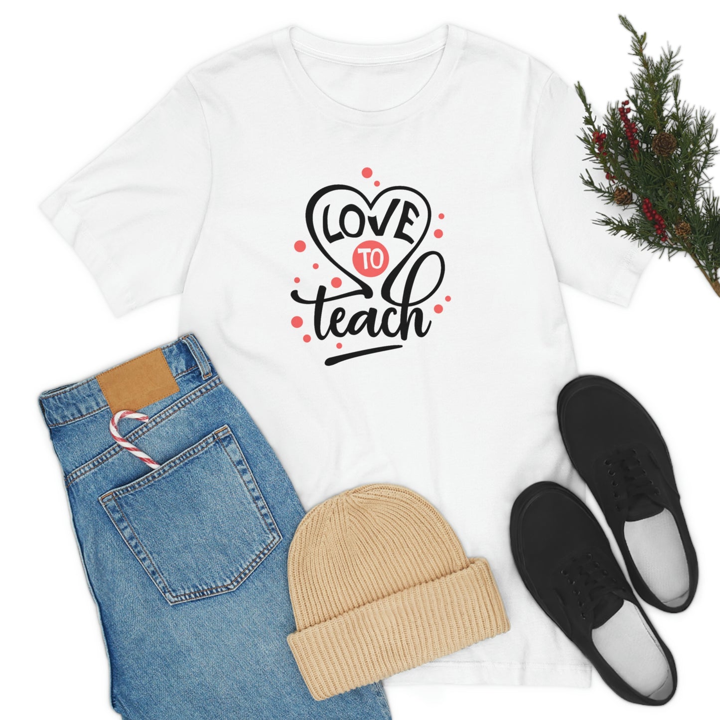 Love To Teach Unisex Jersey Short Sleeve Tee