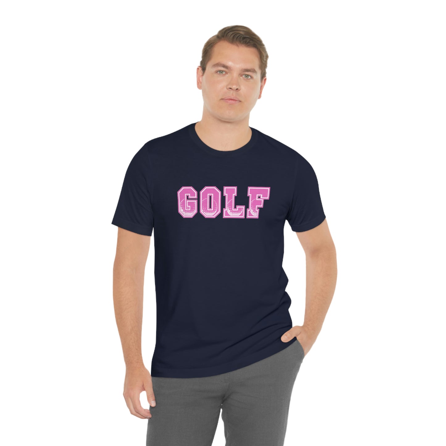 Golf Pink Unisex Jersey Short Sleeve Tee