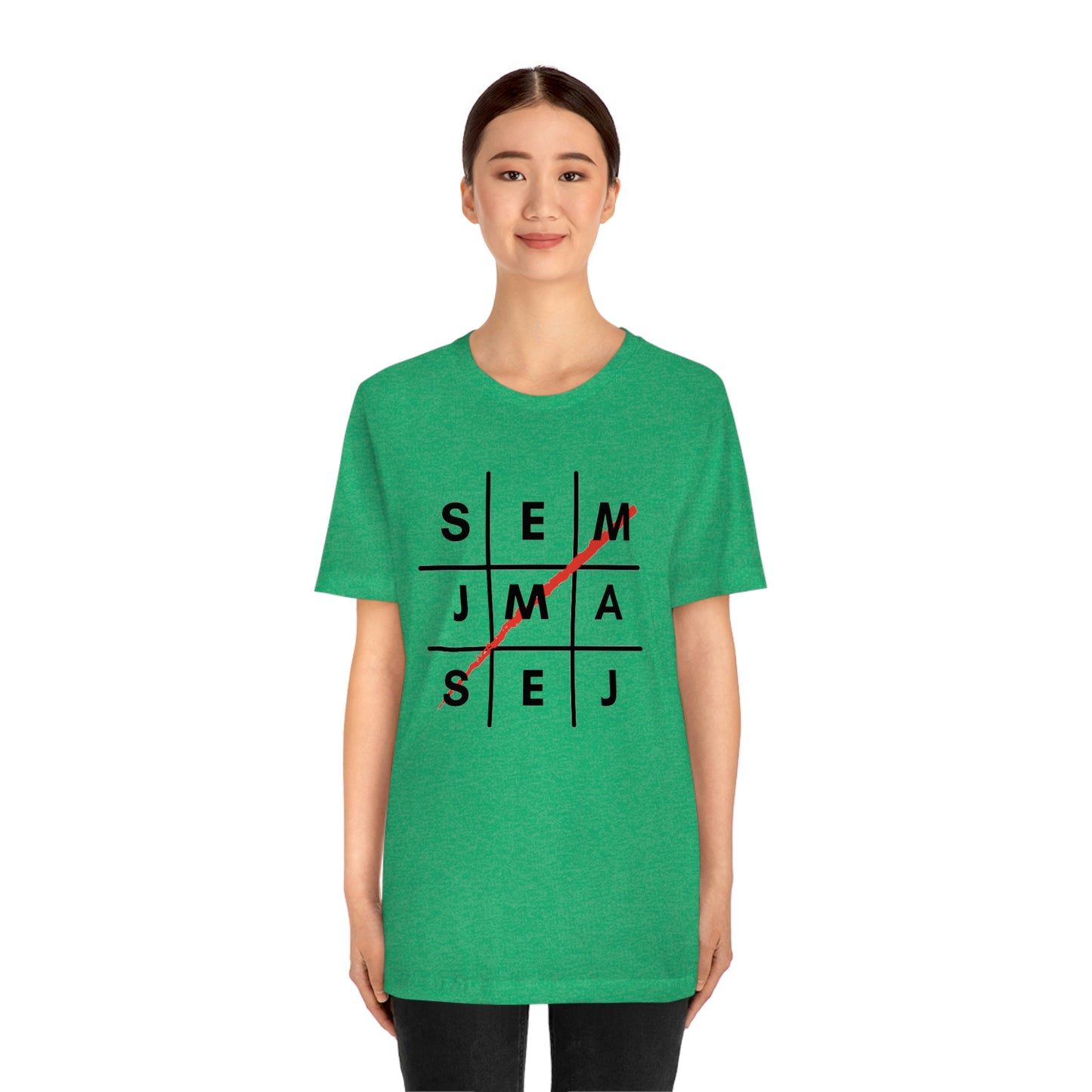 Semaj James Tic Tac Toe Unisex Jersey Short Sleeve Tee