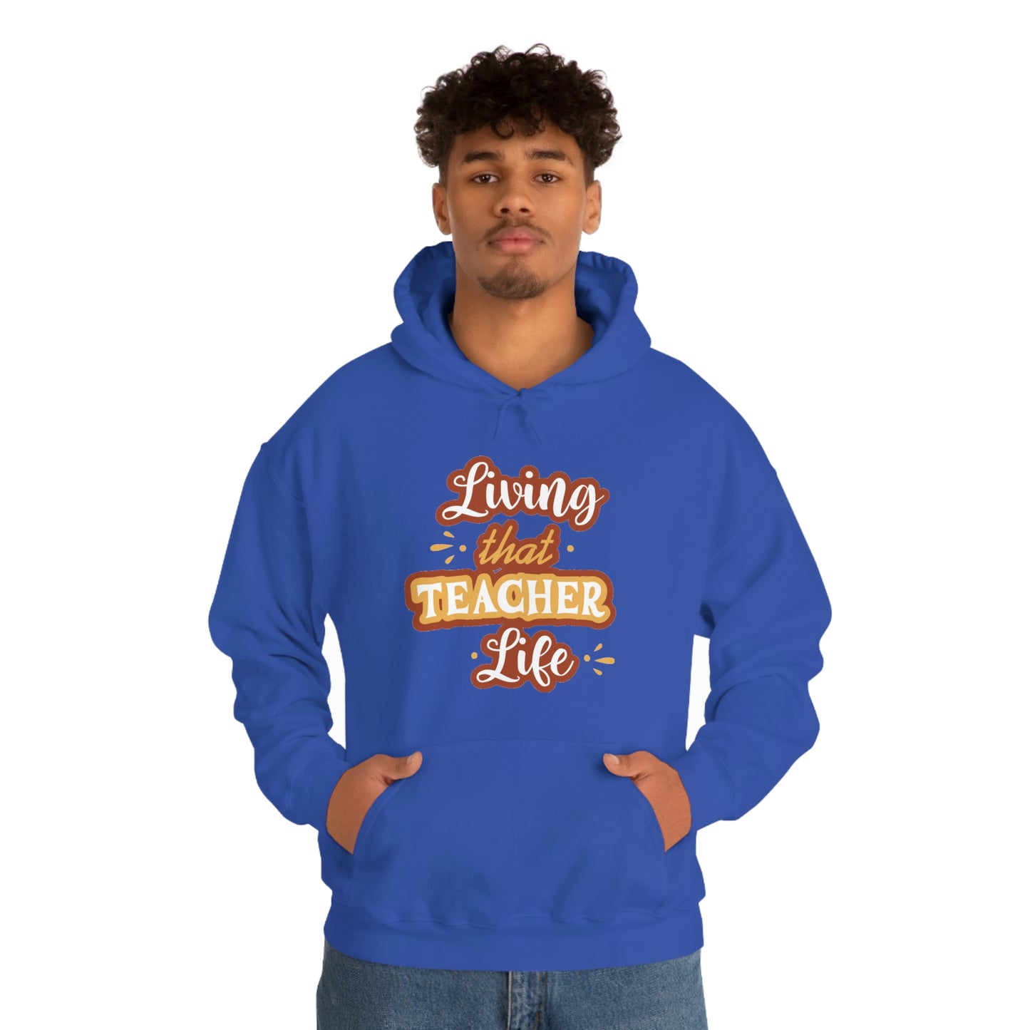 Living That Teacher Life Unisex Heavy Blend™ Hooded Sweatshirt