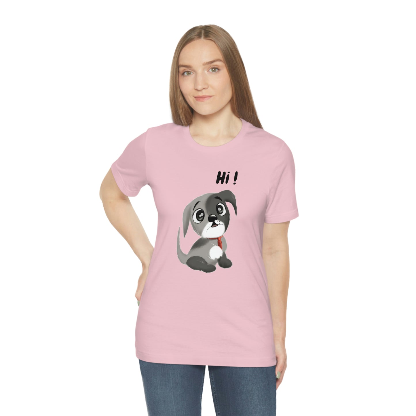 Hi Puppy Unisex Jersey Short Sleeve Tee