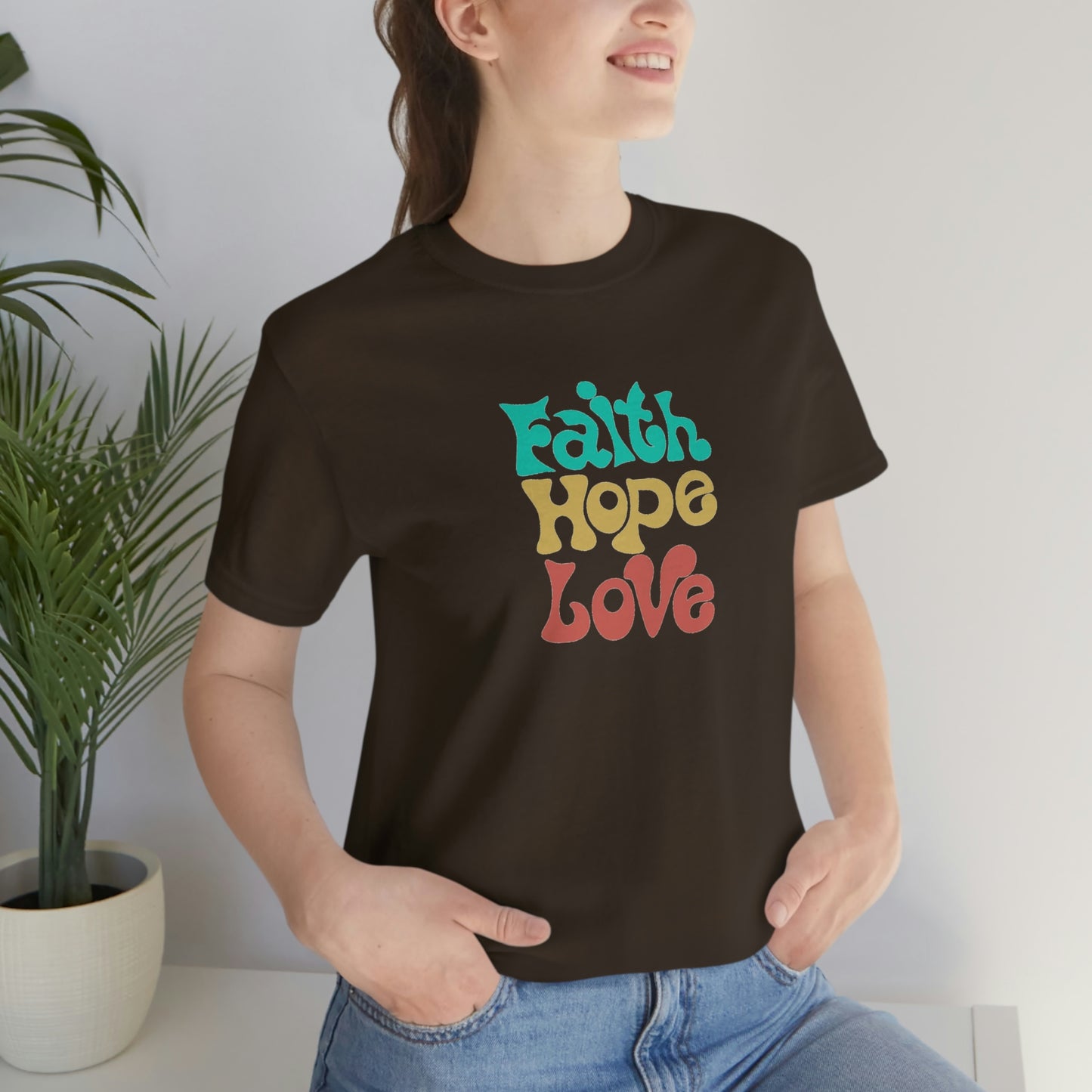 Faith Hope Love Unisex Jersey Short Sleeve Tee