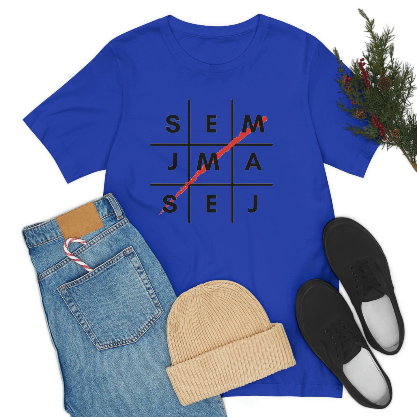 Semaj James Tic Tac Toe Unisex Jersey Short Sleeve Tee