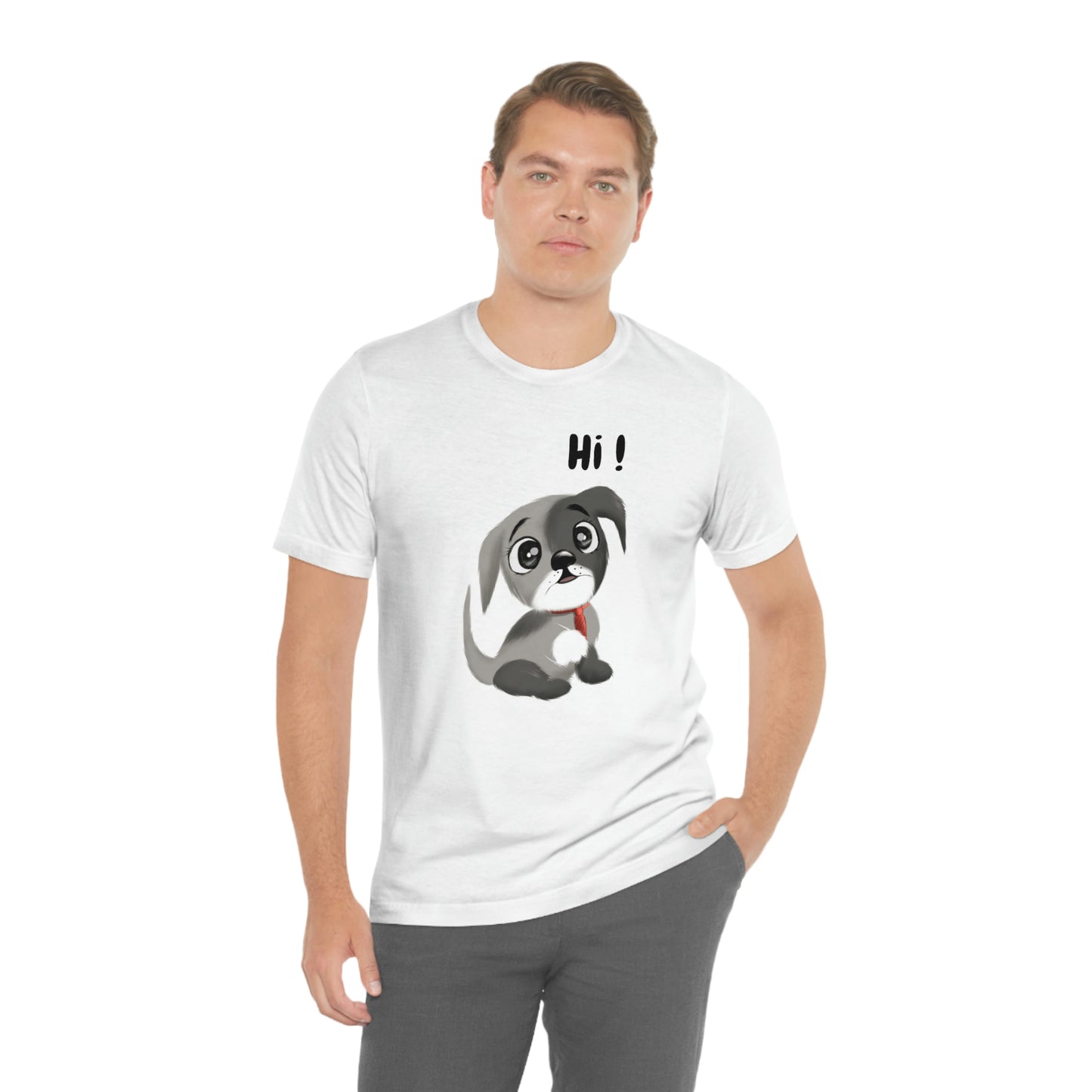 Hi Puppy Unisex Jersey Short Sleeve Tee