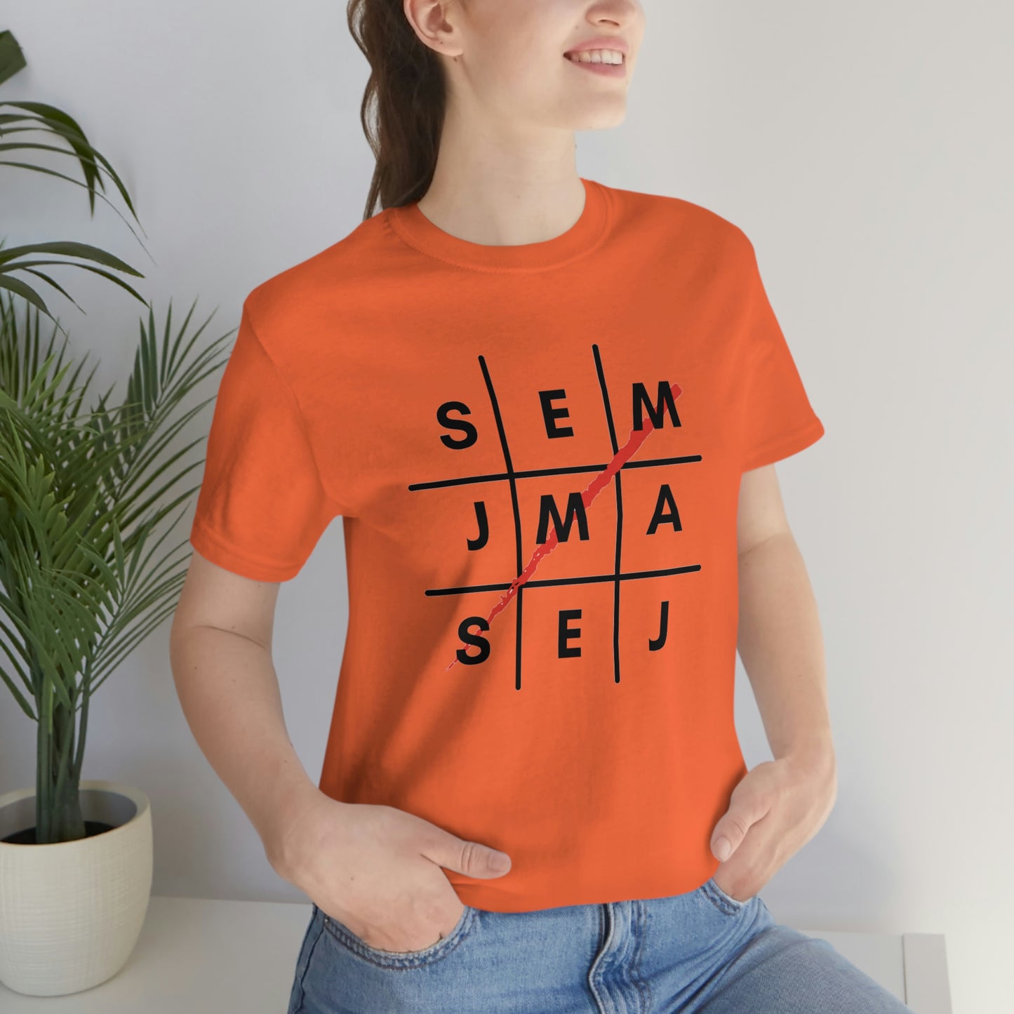 Semaj James Tic Tac Toe Unisex Jersey Short Sleeve Tee