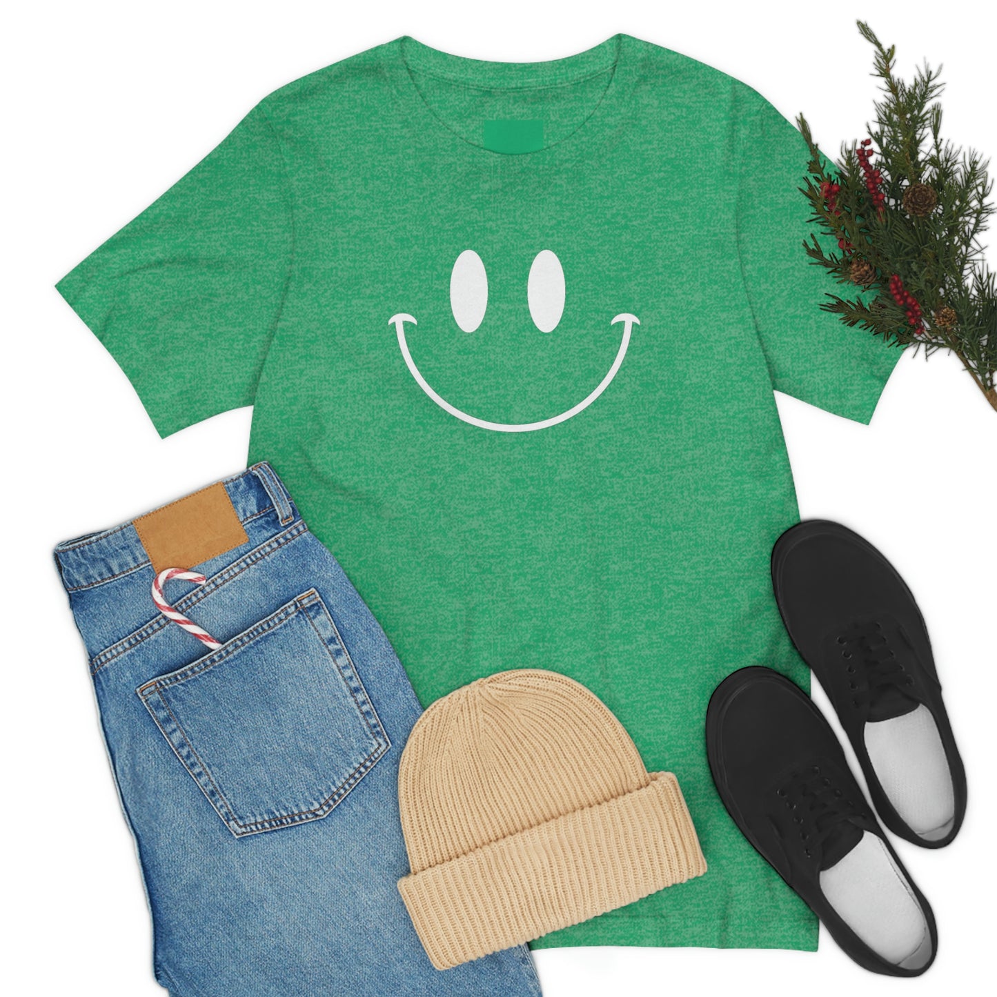 Smiley Face Unisex Jersey Short Sleeve Tee