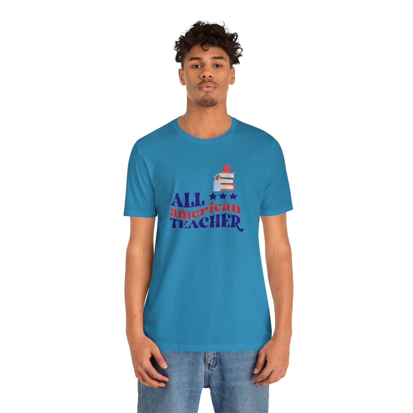 All American Teacher Unisex Jersey Short Sleeve Tee