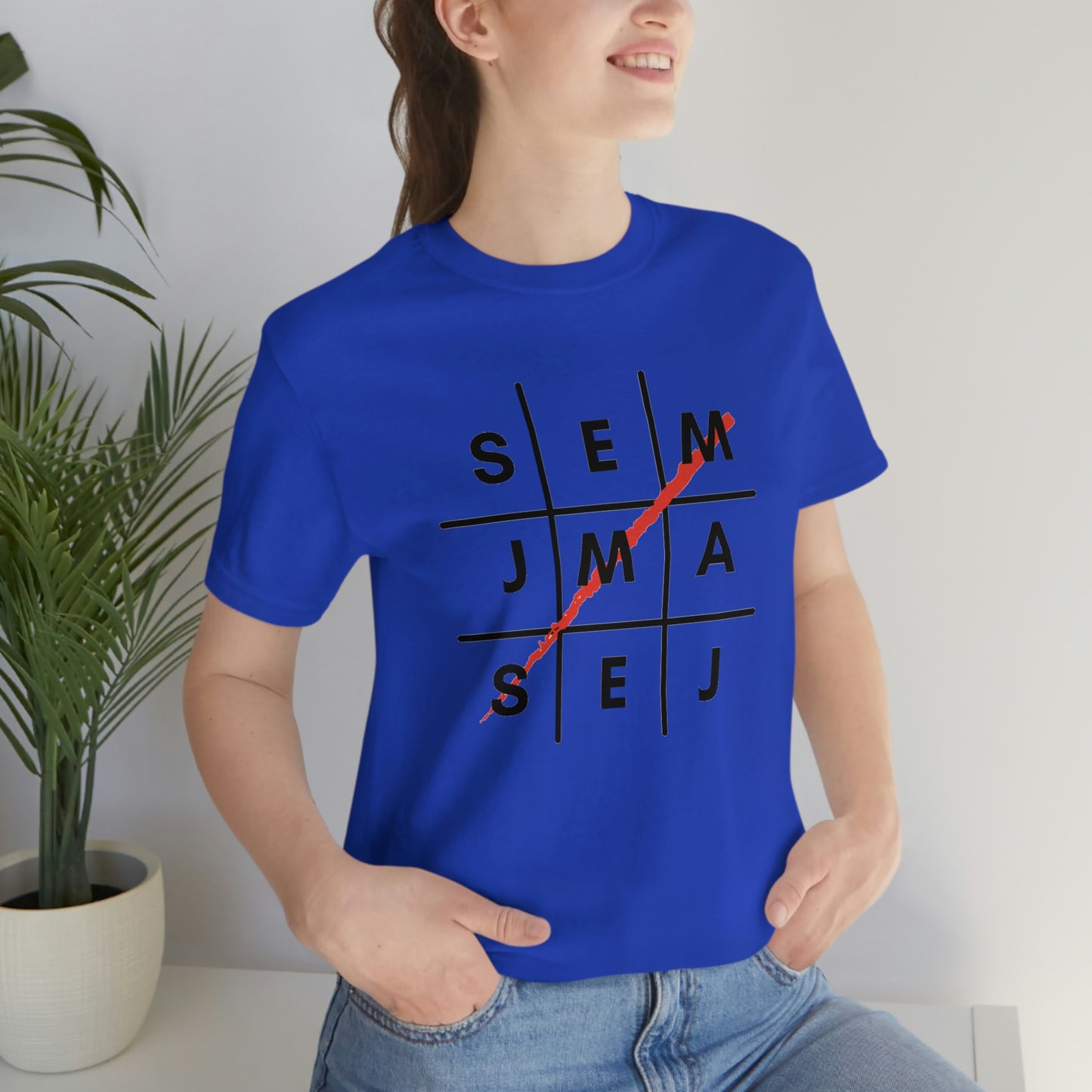 Semaj James Tic Tac Toe Unisex Jersey Short Sleeve Tee