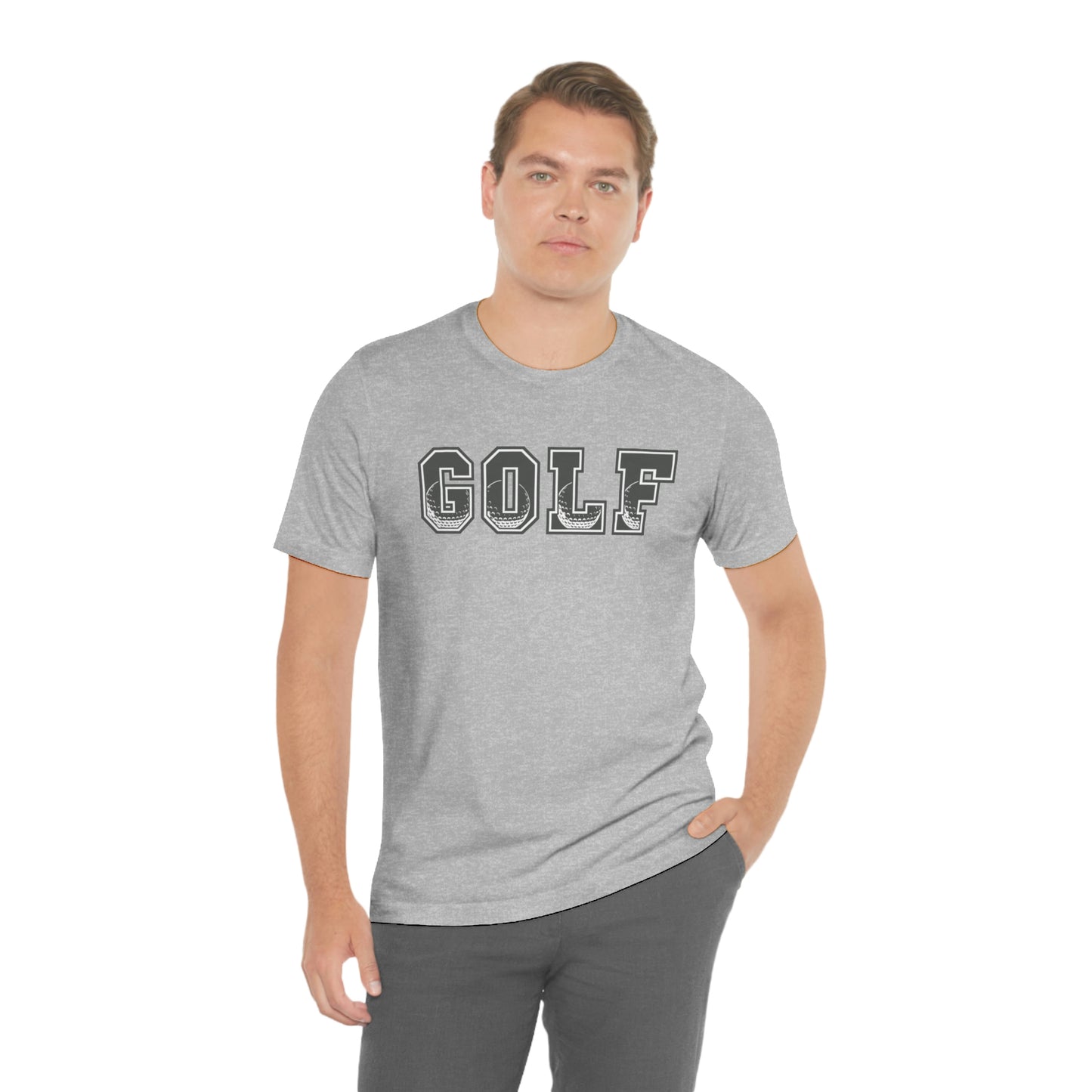 Golf Grey Unisex Jersey Short Sleeve Tee