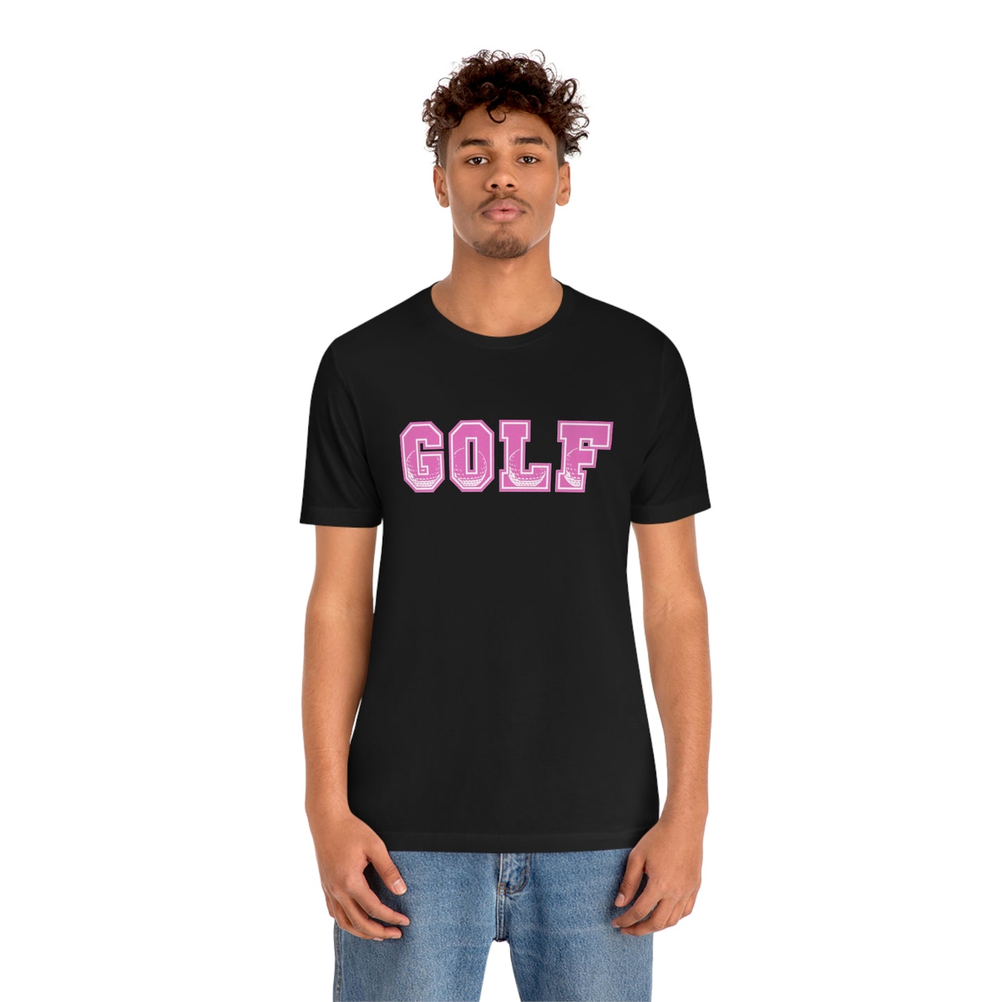 Golf Pink Unisex Jersey Short Sleeve Tee