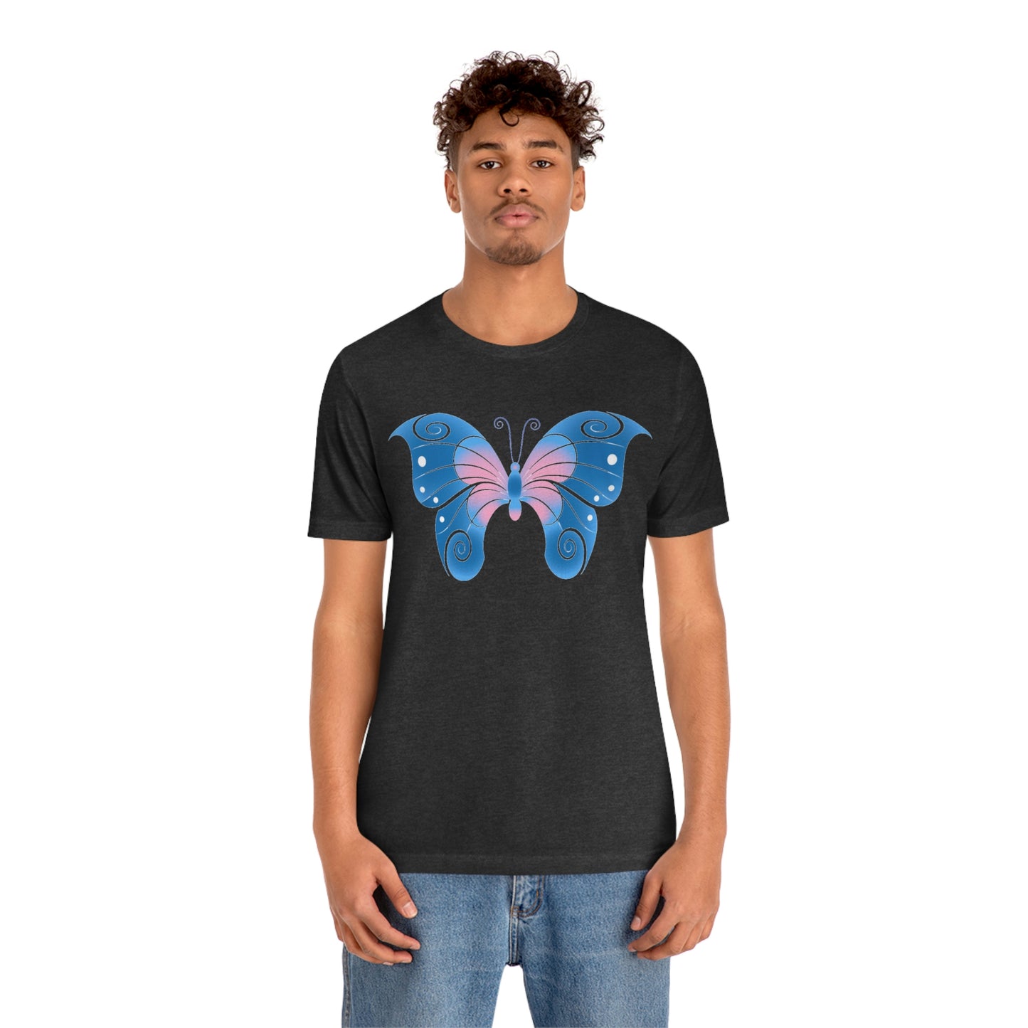 Butterfly Blue Unisex Jersey Short Sleeve Tee