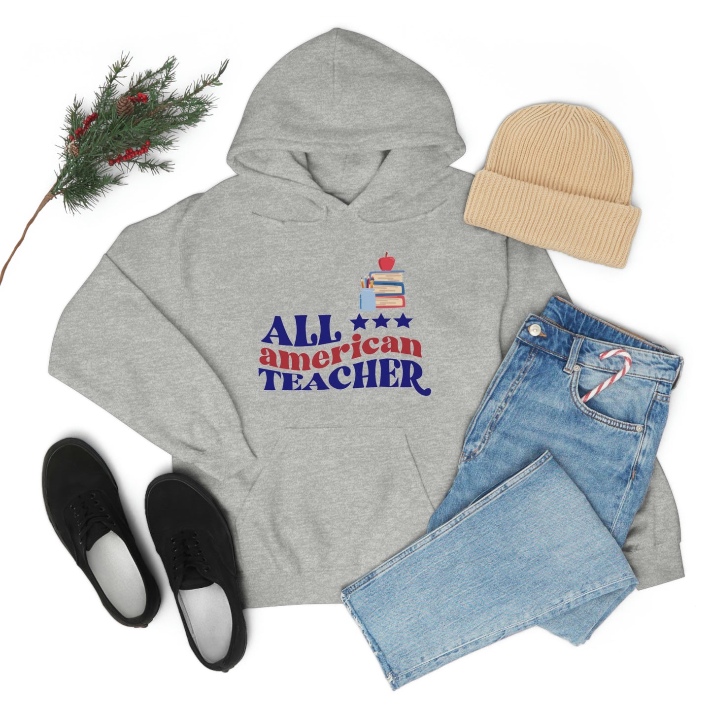 All American Teacher Unisex Heavy Blend™ Hooded Sweatshirt