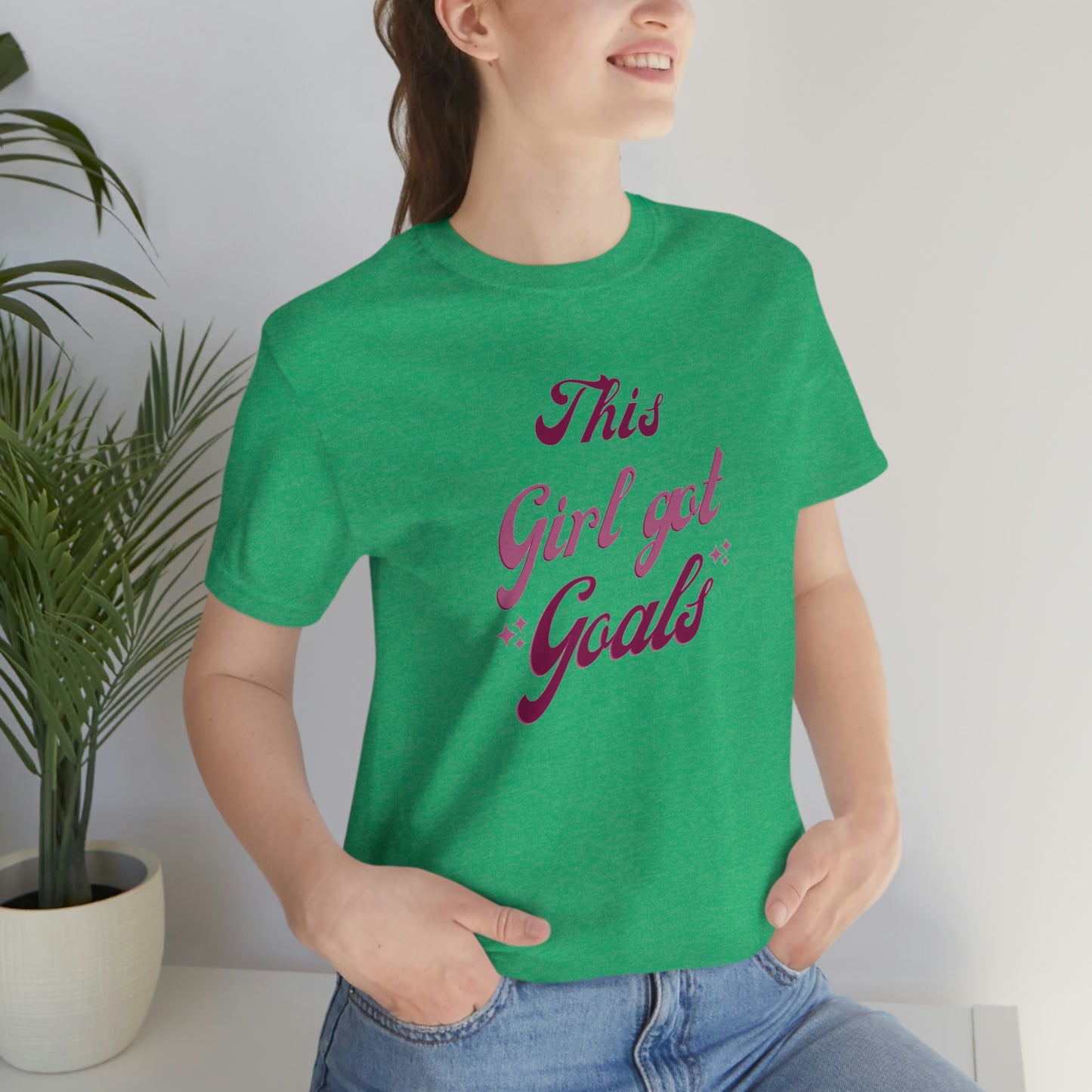 This Girl Got Goals Unisex Jersey Short Sleeve Tee