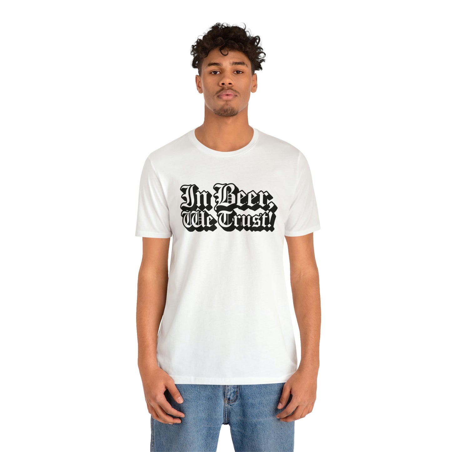 In Beer We Trust Unisex Jersey Short Sleeve Tee