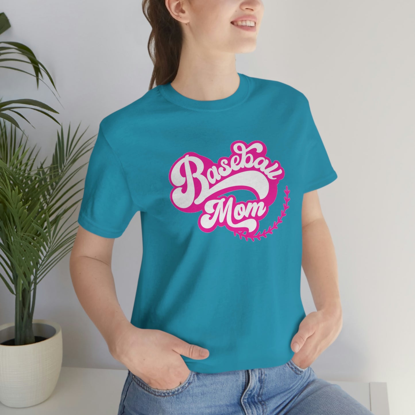 Baseball Mom Unisex Jersey Short Sleeve Tee