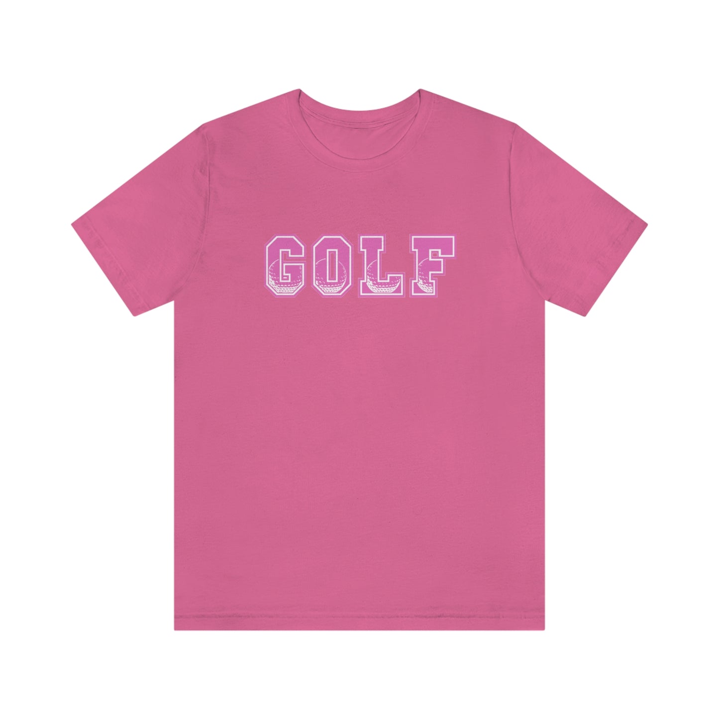 Golf Pink Unisex Jersey Short Sleeve Tee