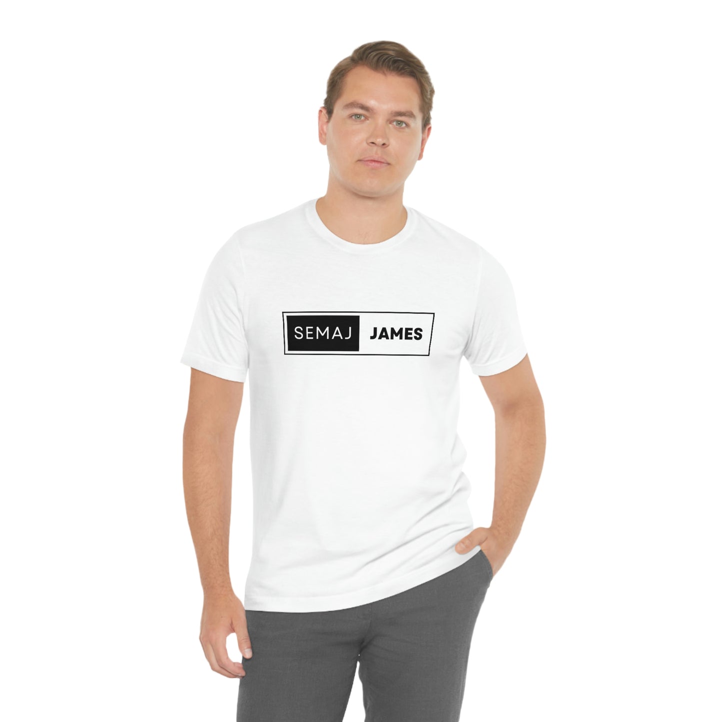 Semaj James BlacK & White Unisex Jersey Short Sleeve Tee