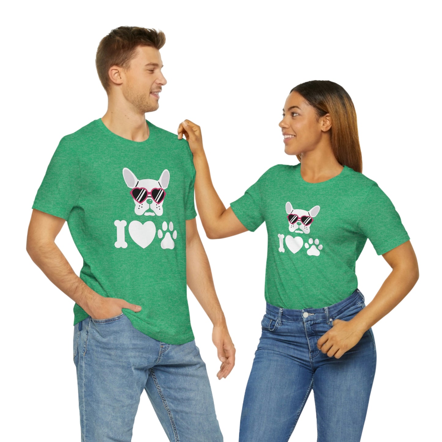 I Love Puppy Love Unisex Jersey Short Sleeve Tee