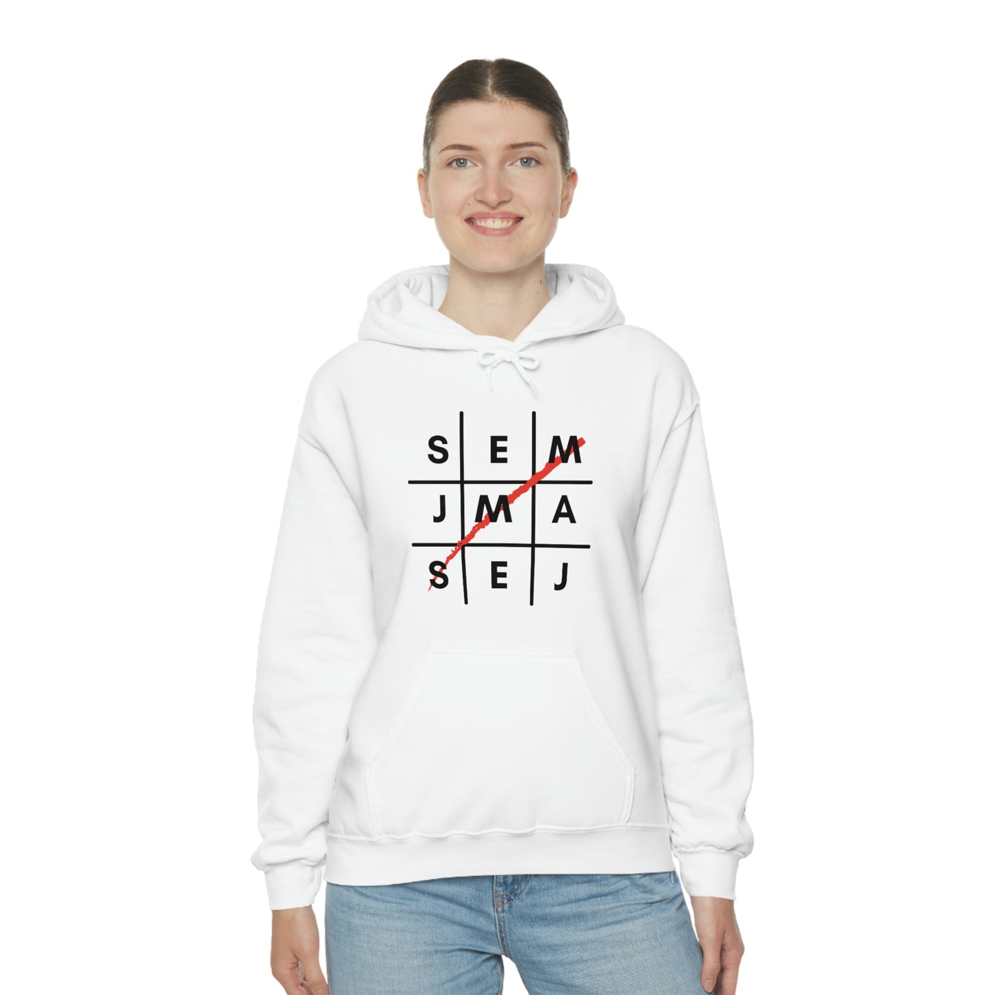 Semaj James Tic Tac Toe Unisex Heavy Blend™ Hooded Sweatshirt