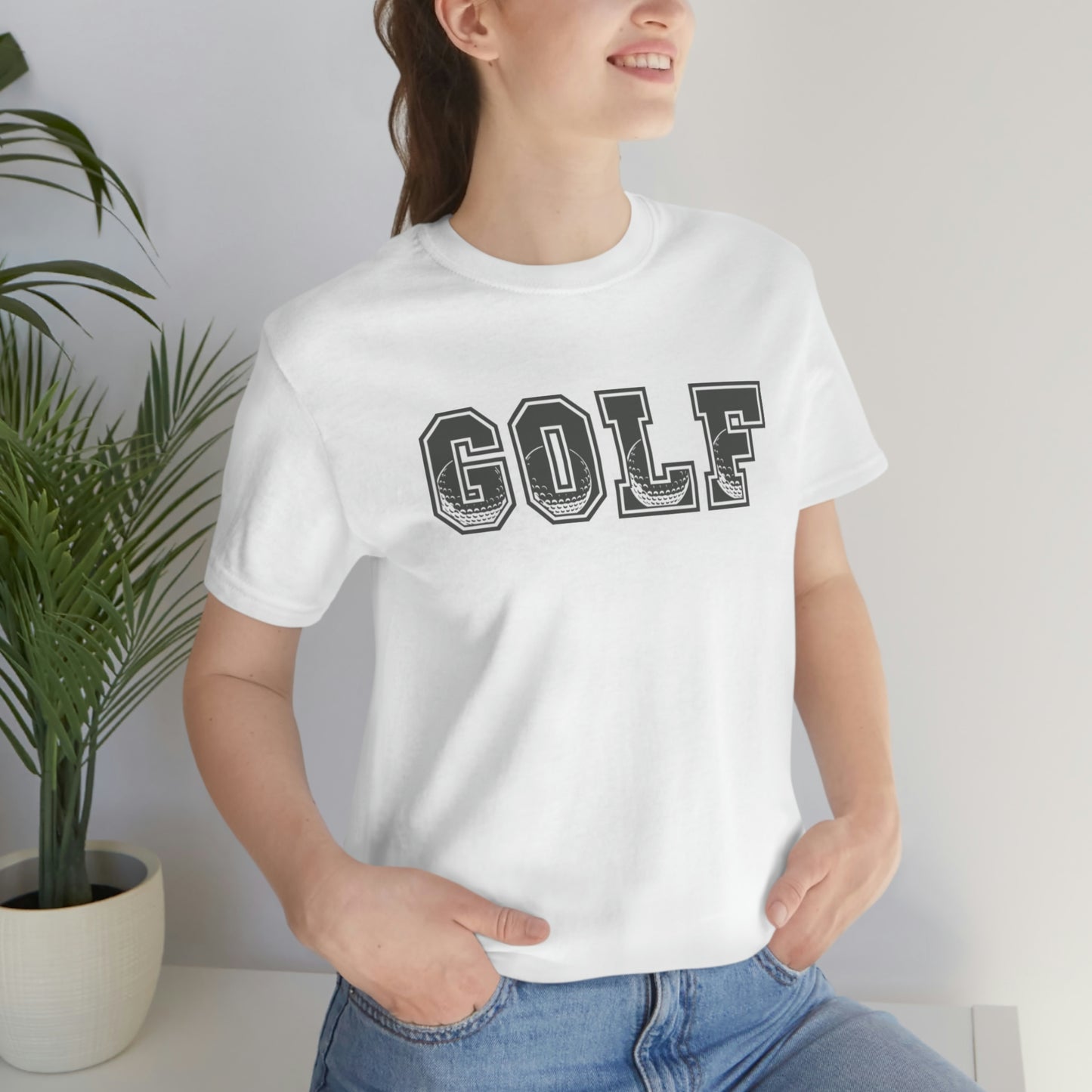 Golf Grey Unisex Jersey Short Sleeve Tee