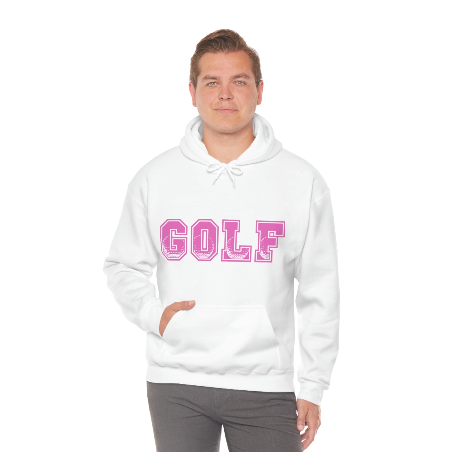 Golf Pink Unisex Heavy Blend™ Hooded Sweatshirt