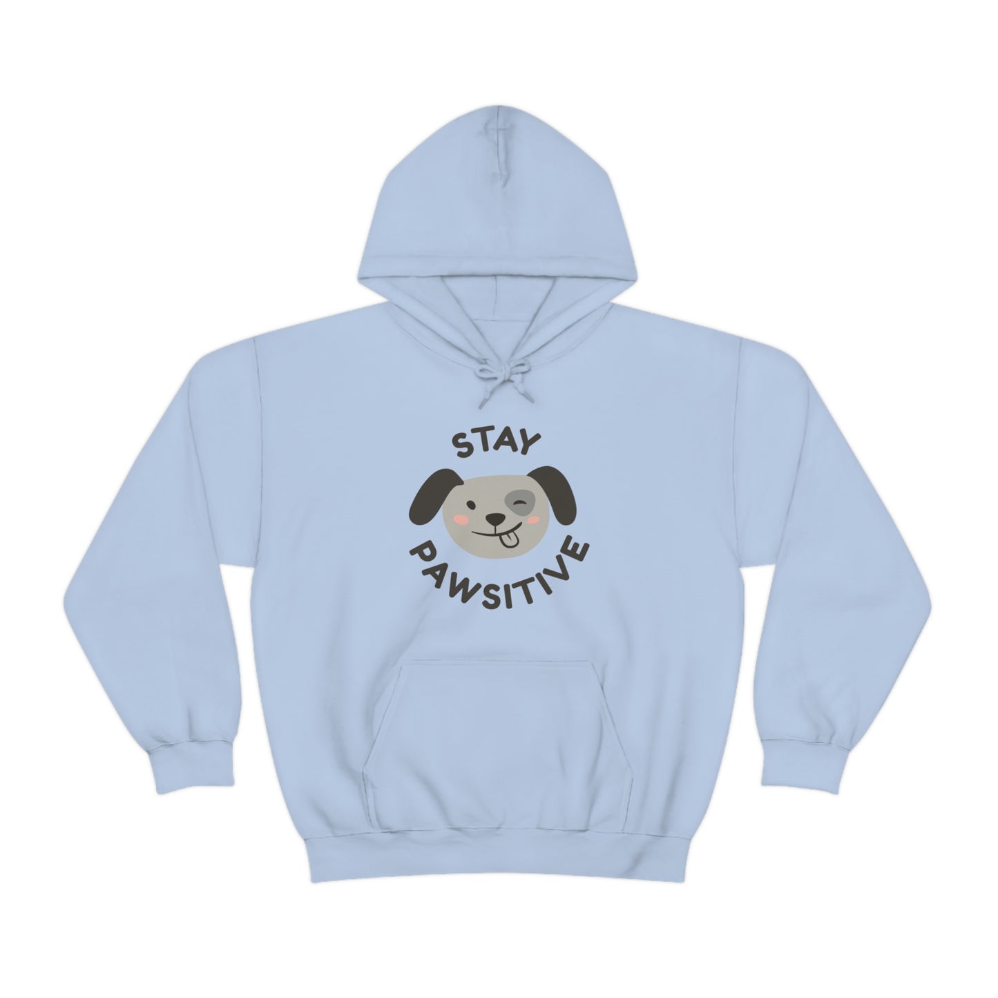 Stay Pawsitive Unisex Heavy Blend™ Hooded Sweatshirt