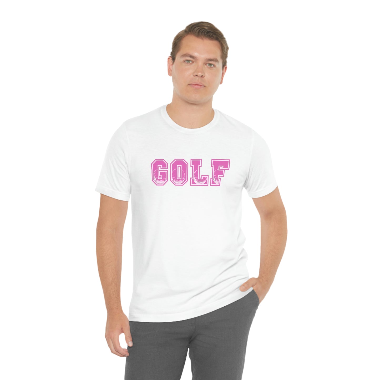 Golf Pink Unisex Jersey Short Sleeve Tee