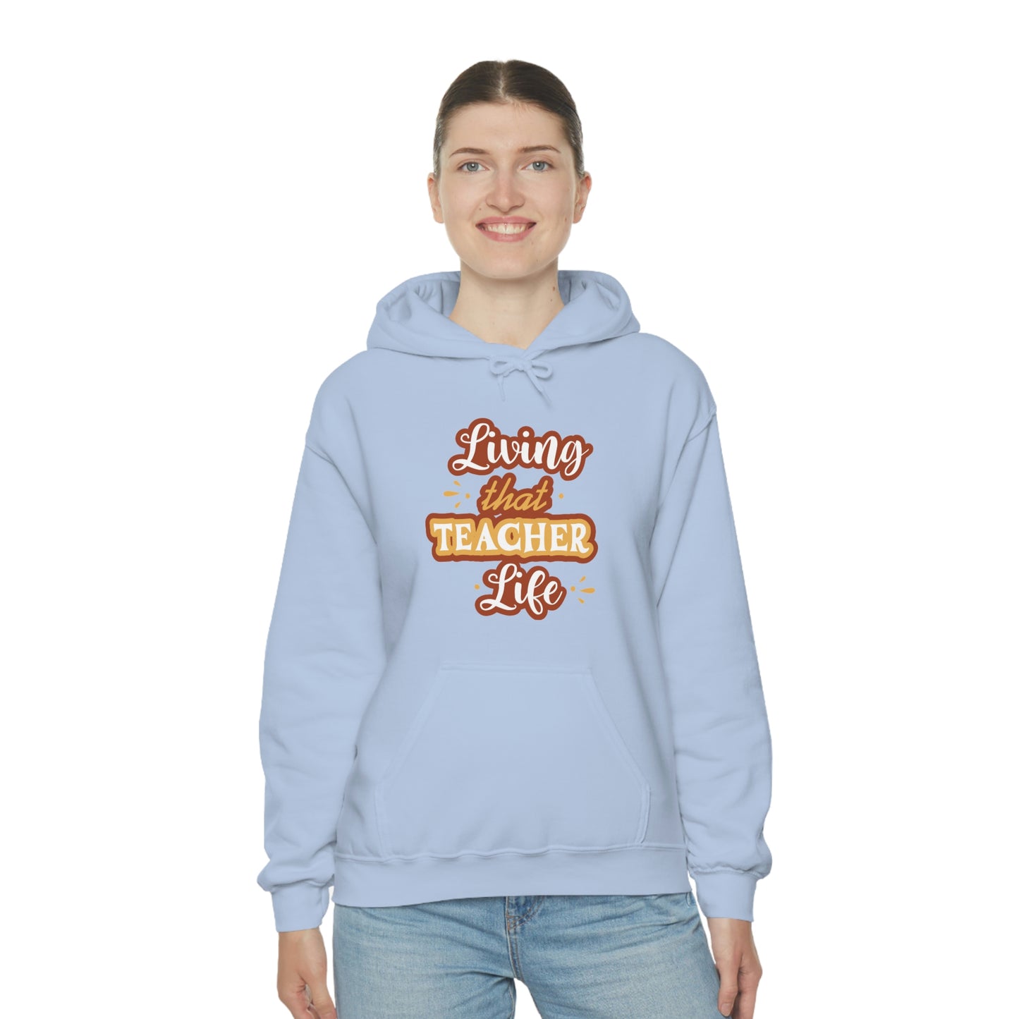 Living That Teacher Life Unisex Heavy Blend™ Hooded Sweatshirt