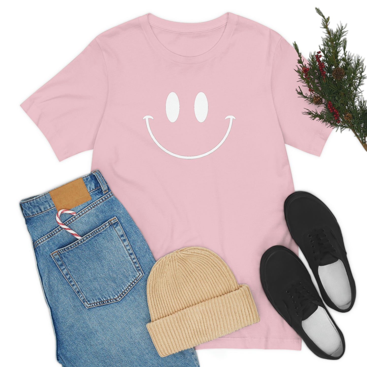 Smiley Face Unisex Jersey Short Sleeve Tee