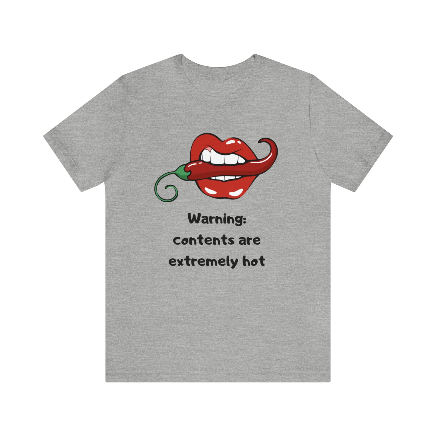 Warning Contents Extremely Hot Unisex Jersey Short Sleeve Tee