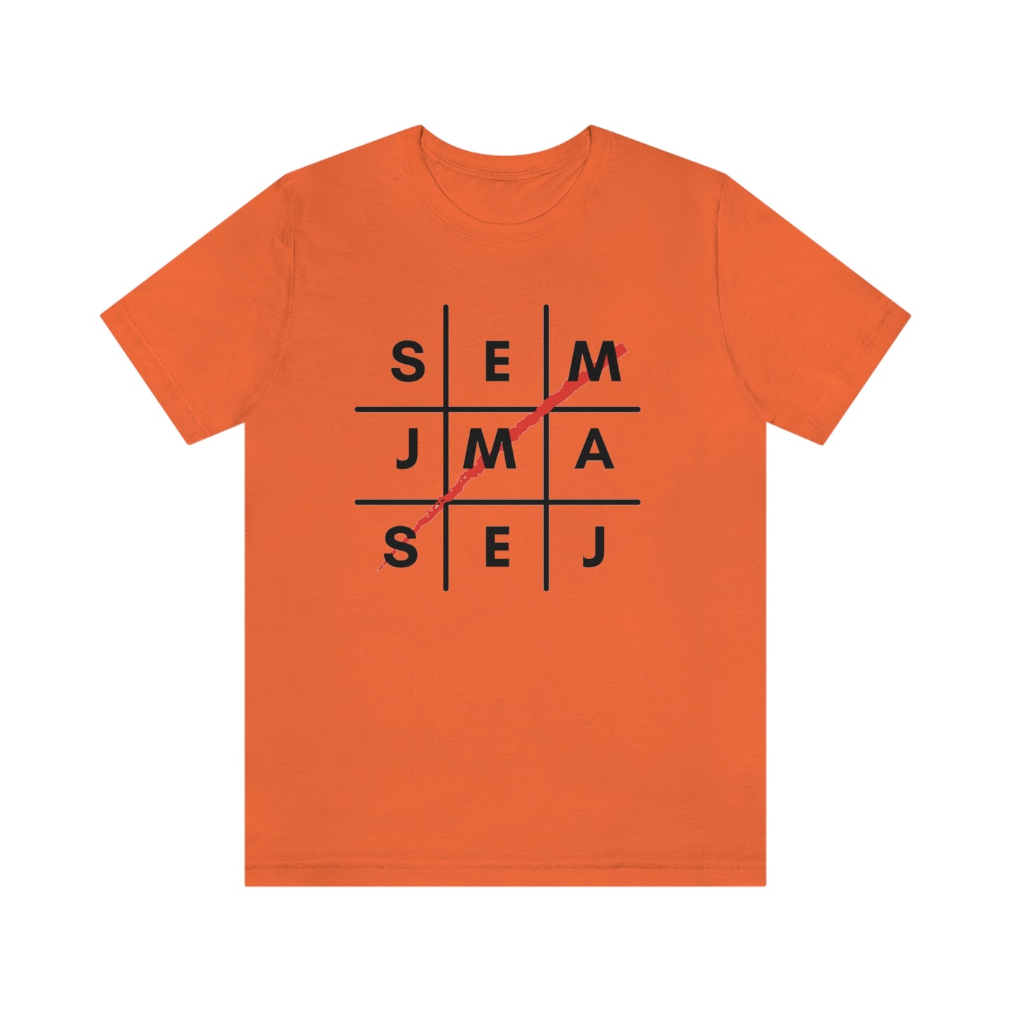 Semaj James Tic Tac Toe Unisex Jersey Short Sleeve Tee